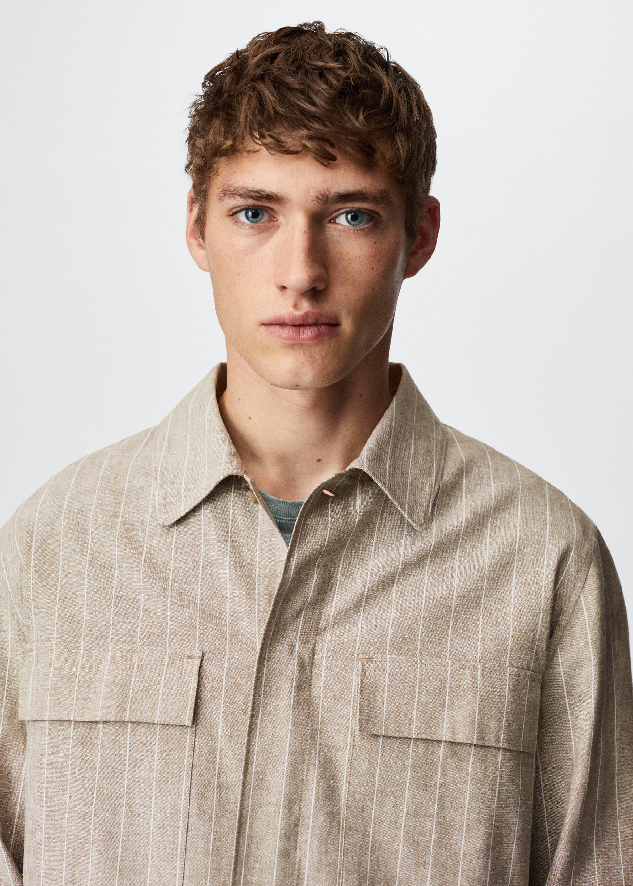 Sobrecamisa cotó lli ratlles - Detall de l'article 2