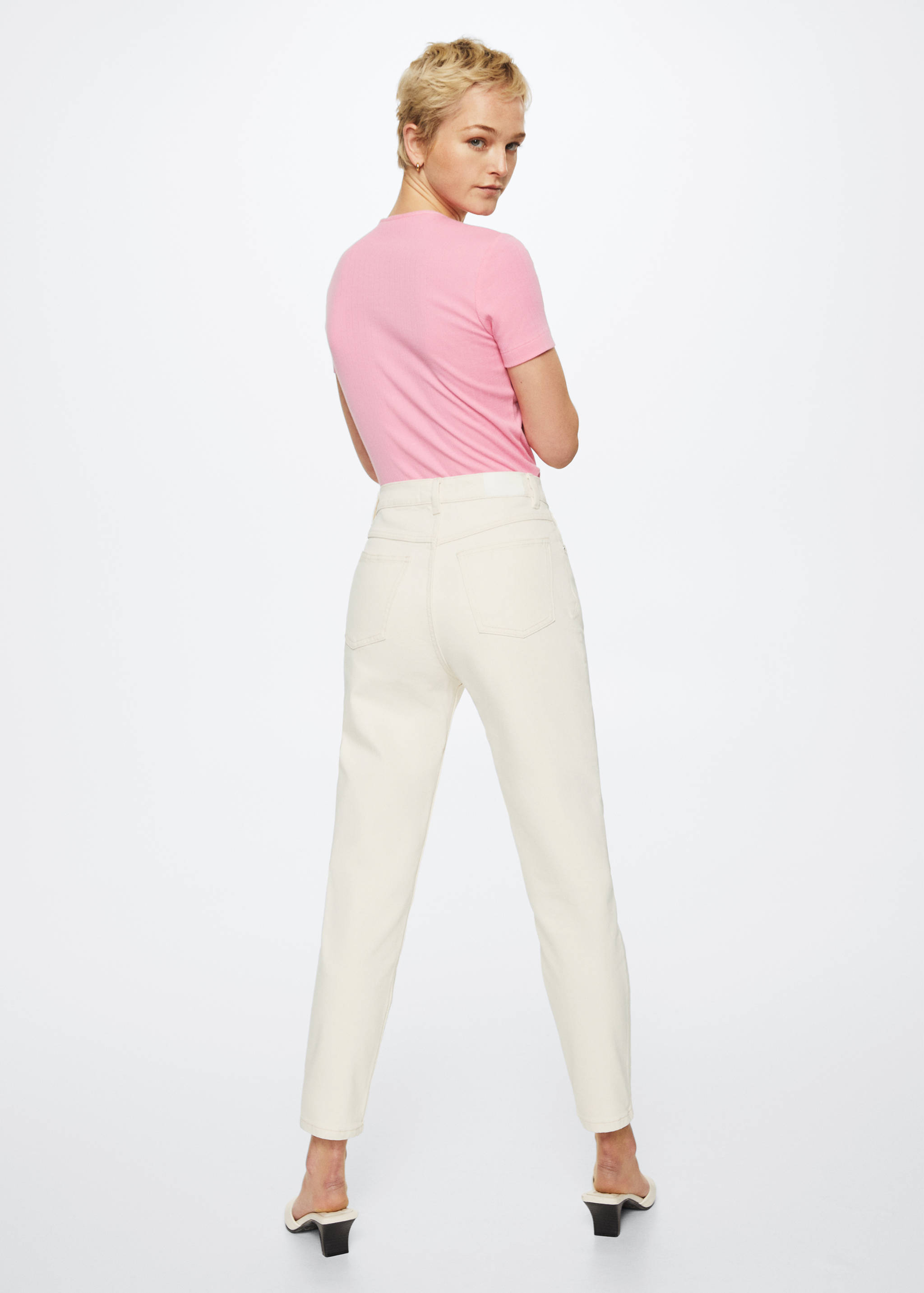 Mom comfort high-rise jeans - Reverse of the article