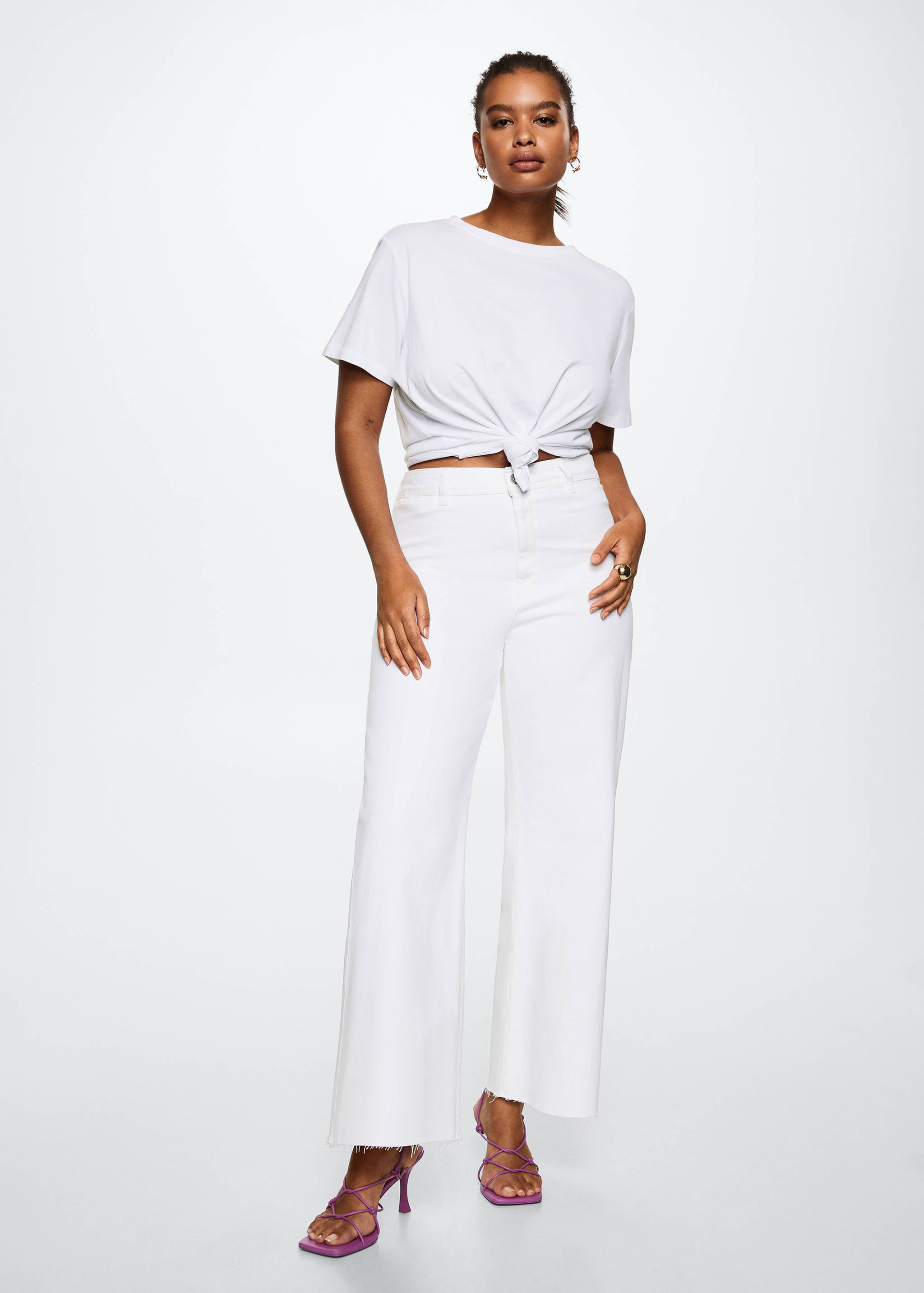 Jeans culotte tiro alto - Detalle del artículo 4