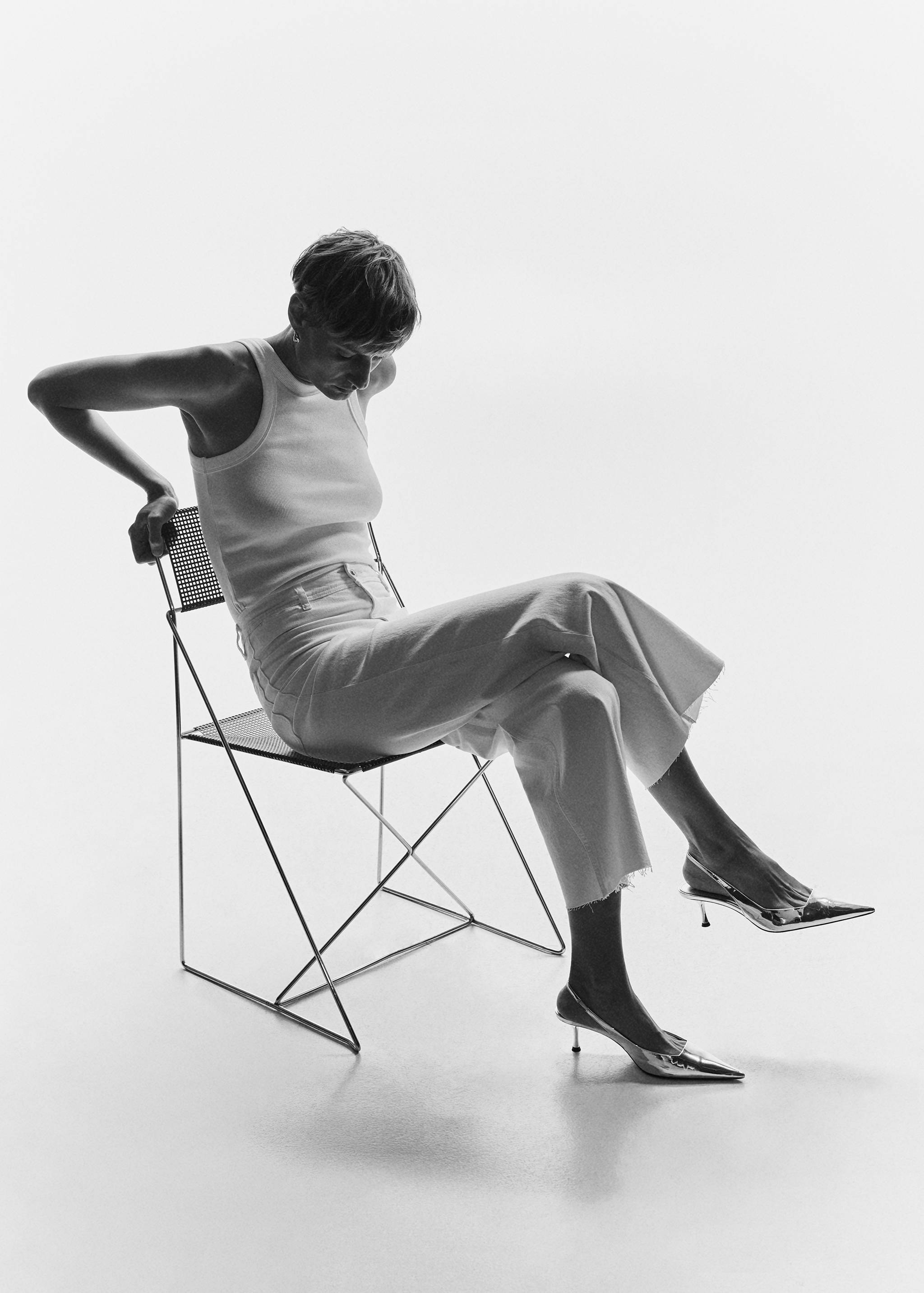 Jeans culotte tiro alto - Detalle del artículo 7