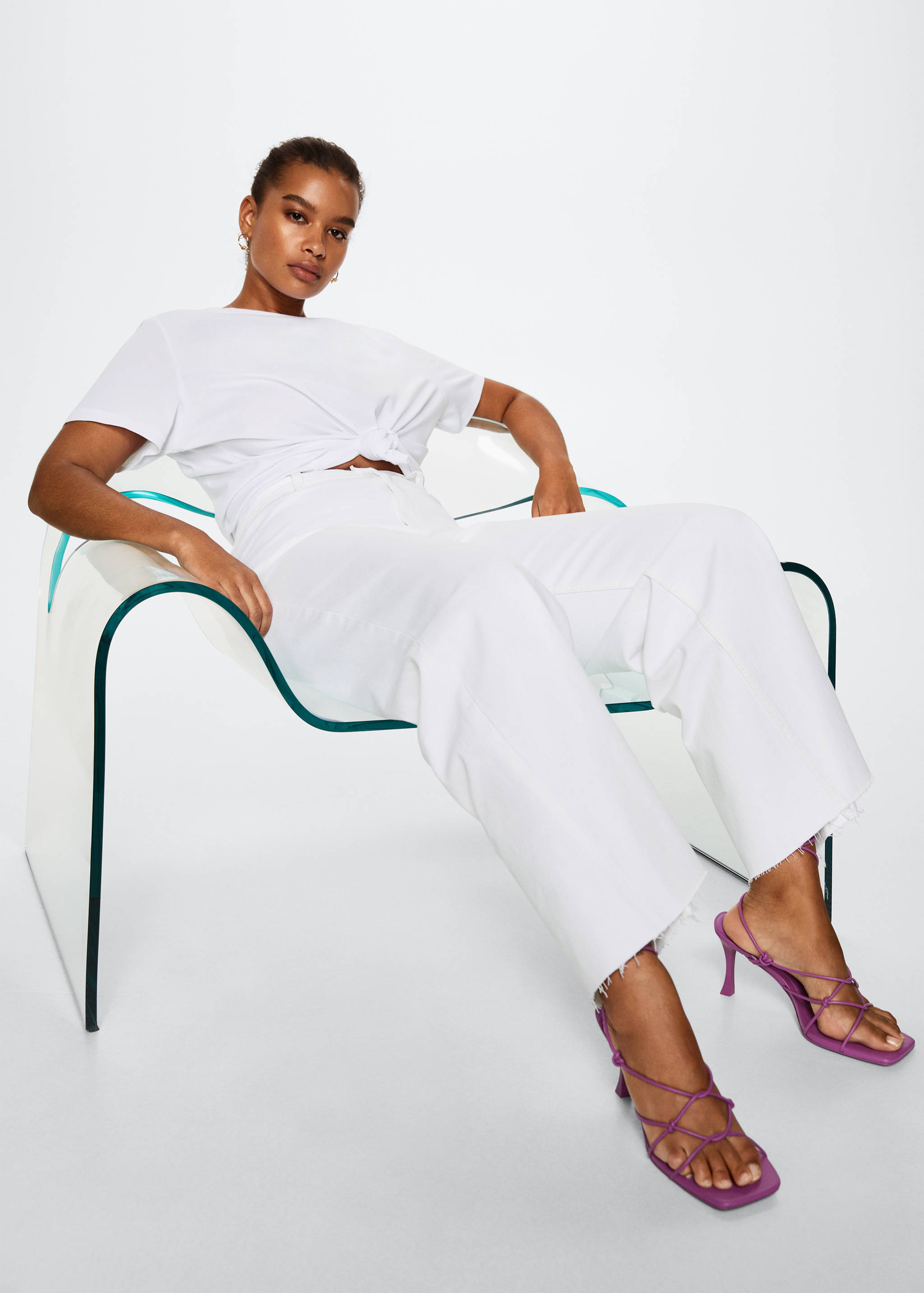 Jeans culotte tiro alto - Detalle del artículo 3