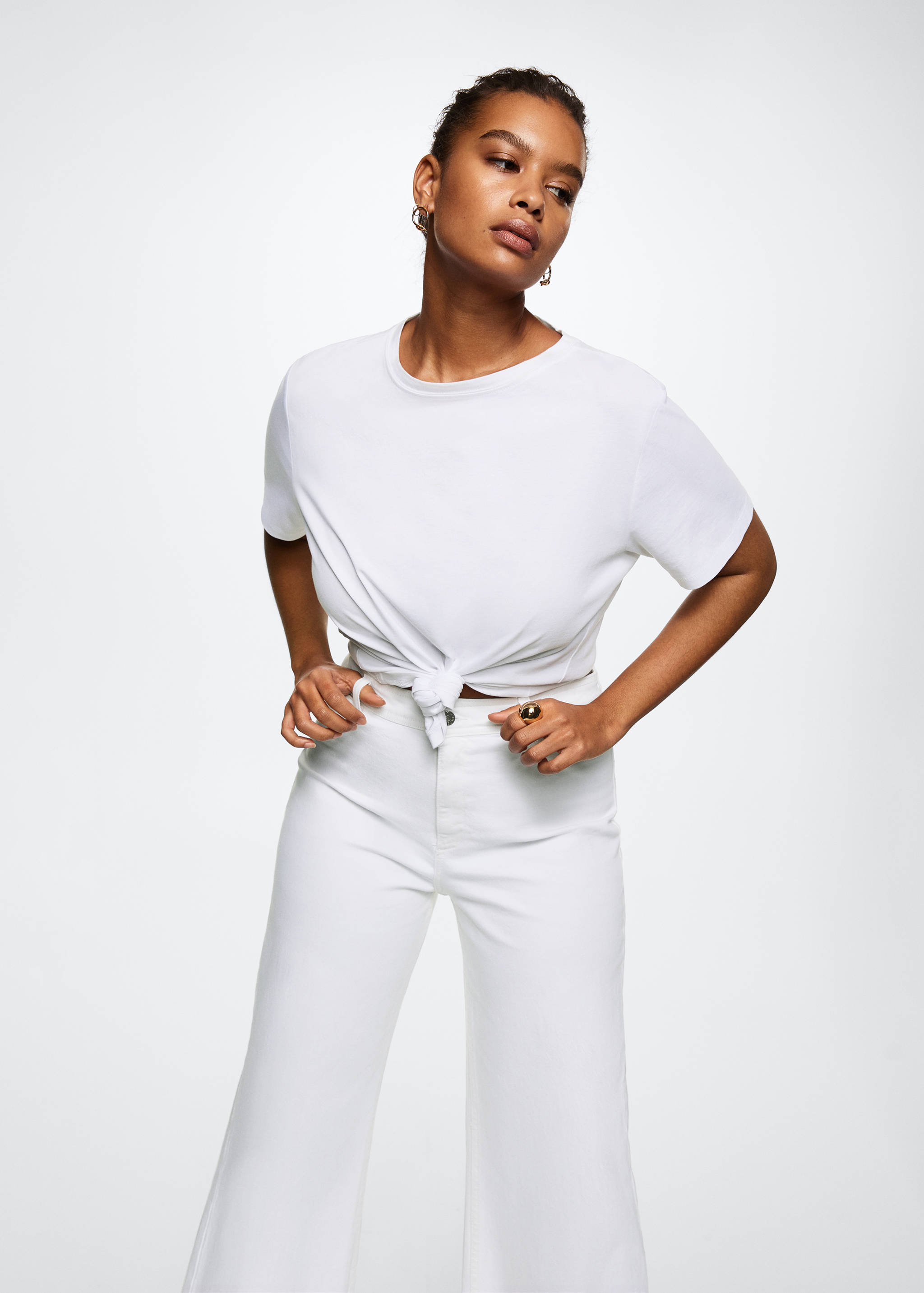 Jeans culotte tiro alto - Detalle del artículo 5