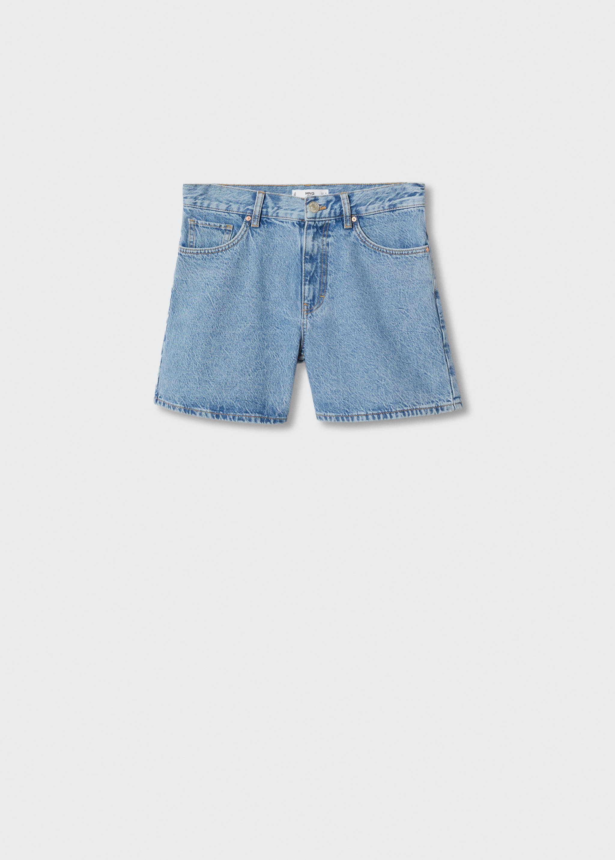 Straight denim shorts - Article without model