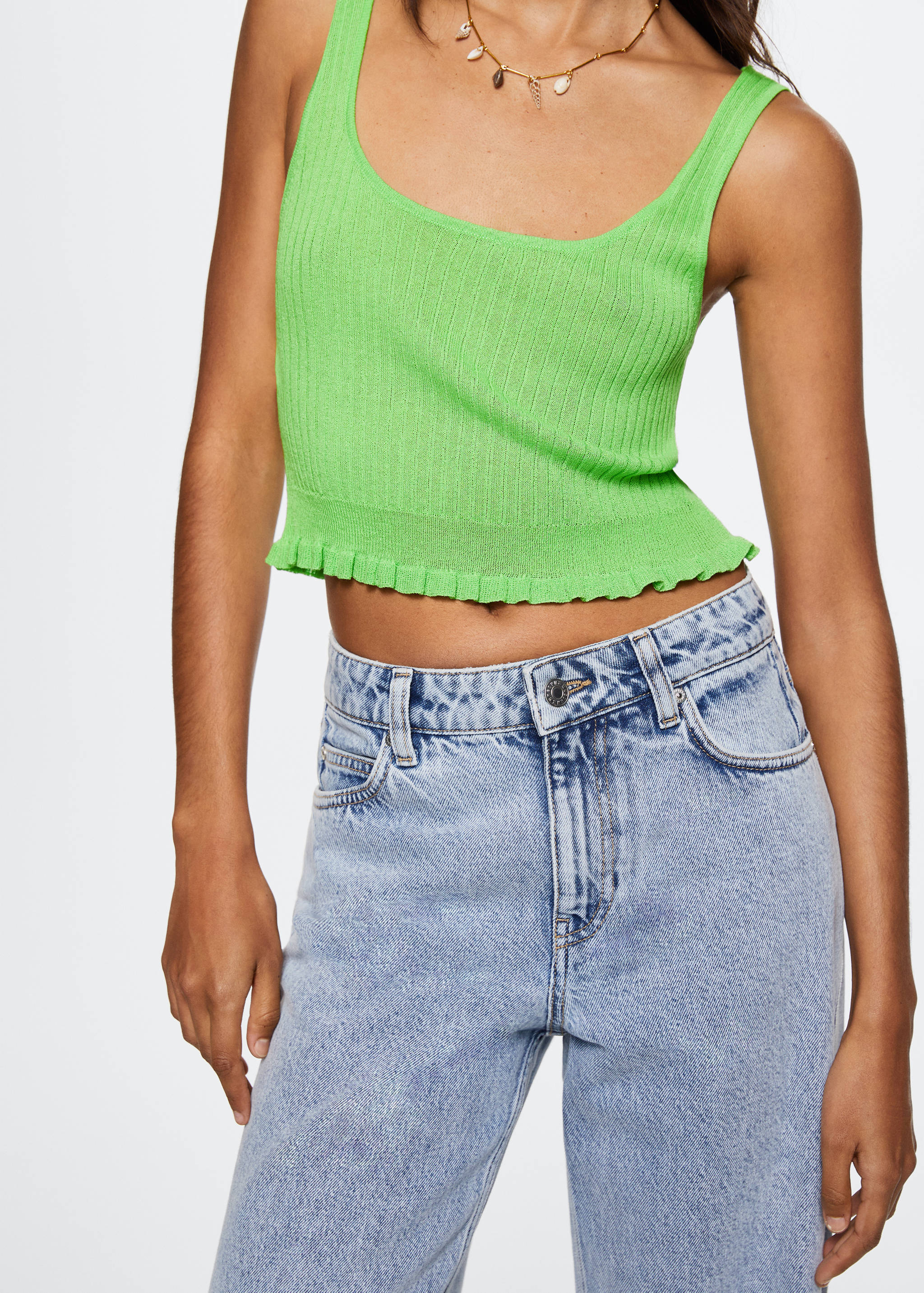 Top crop canalé - Detall de l'article 1