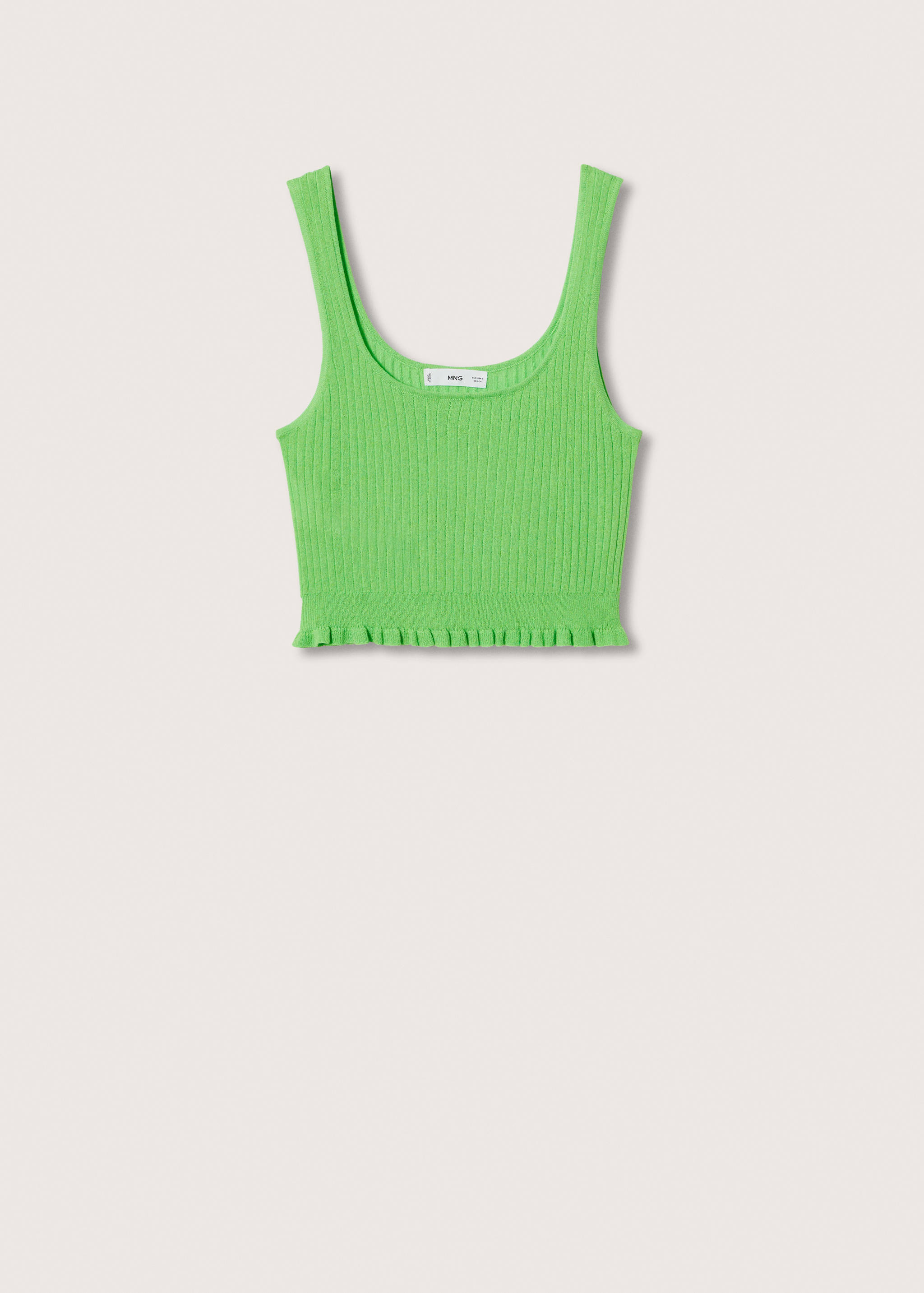 Top crop canalé - Article sense model