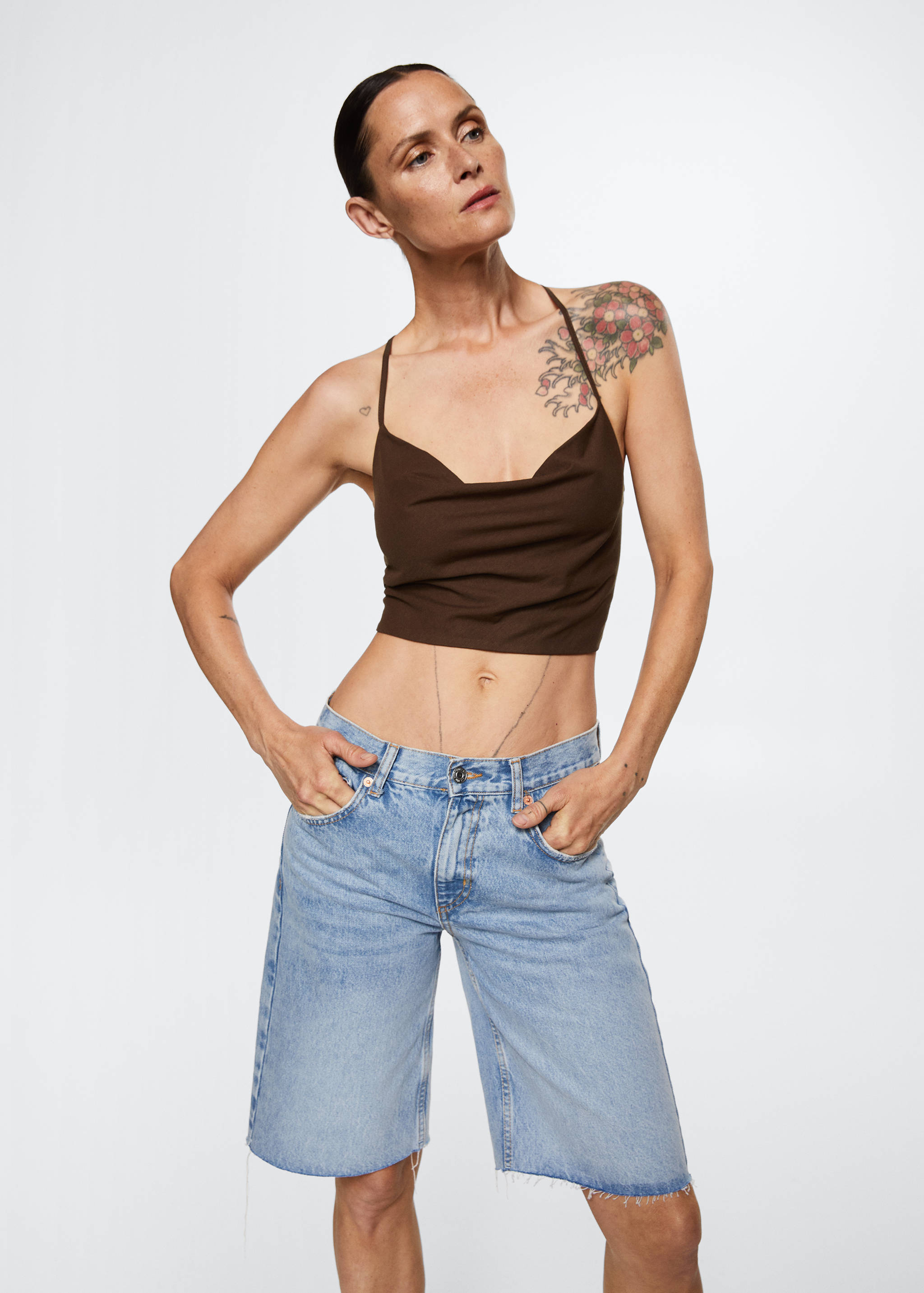 Wrap back top - Medium plane