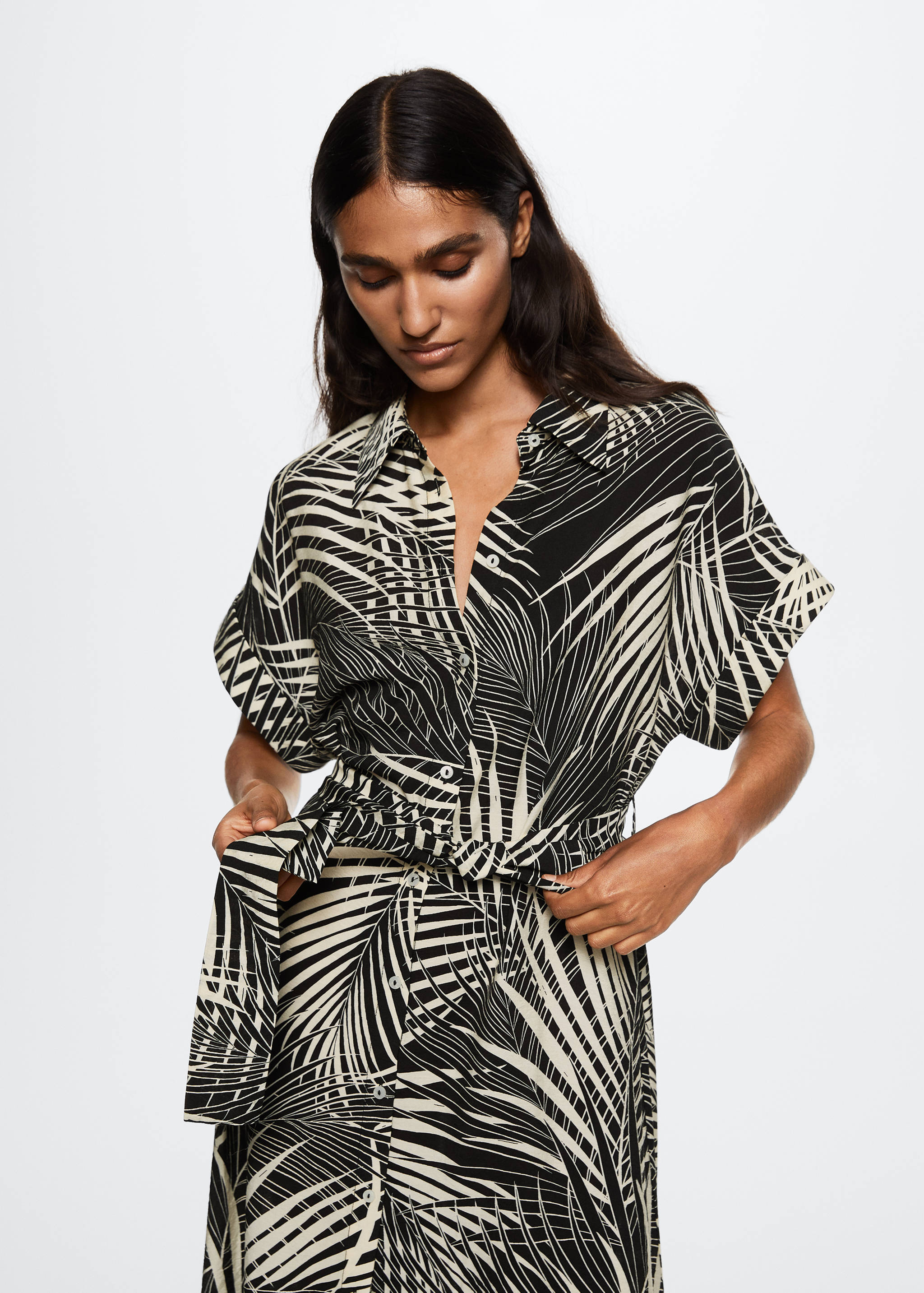 Belt shirt dress - Details of the article 2