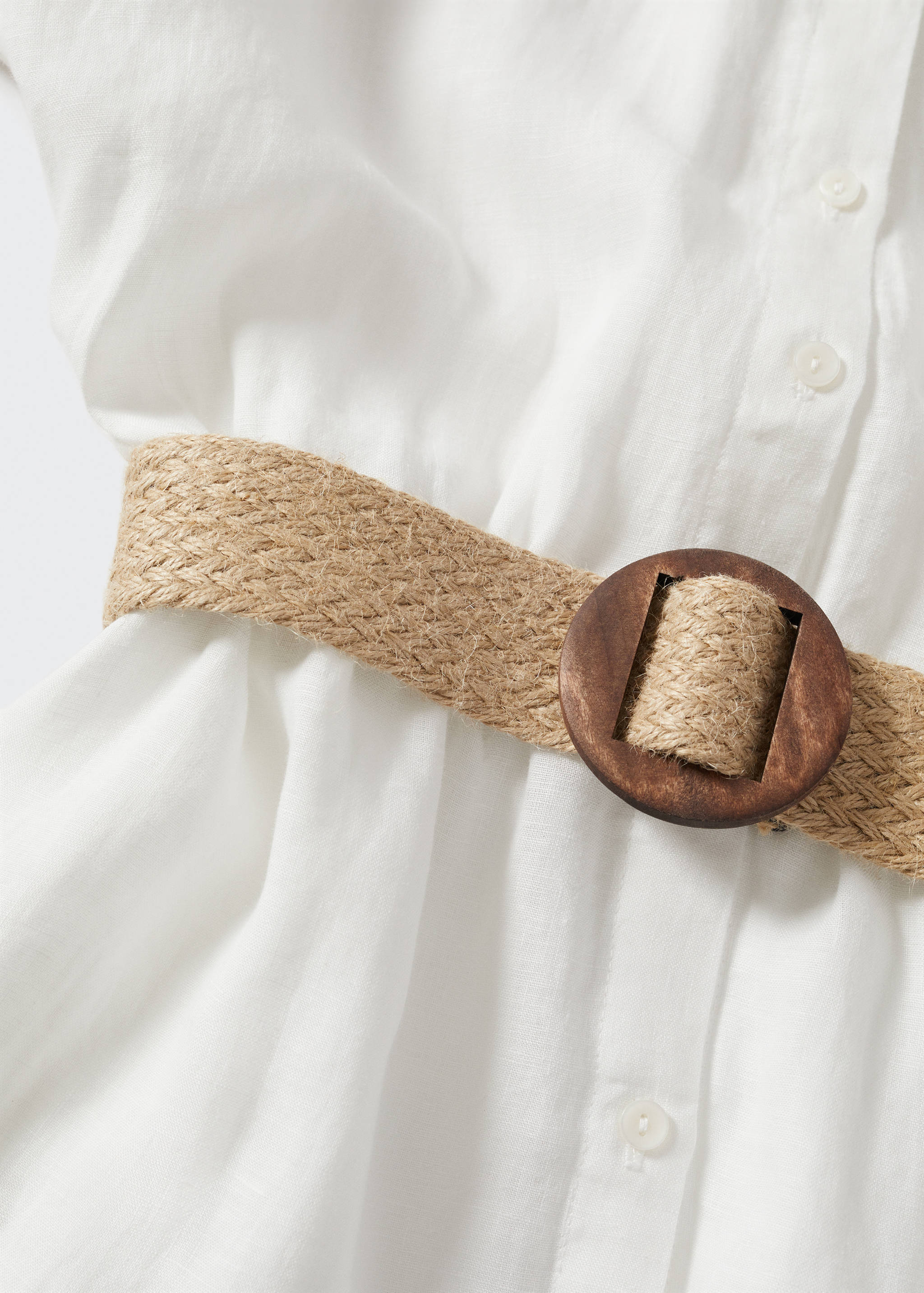 100% linen shirty dress - Details of the article 8