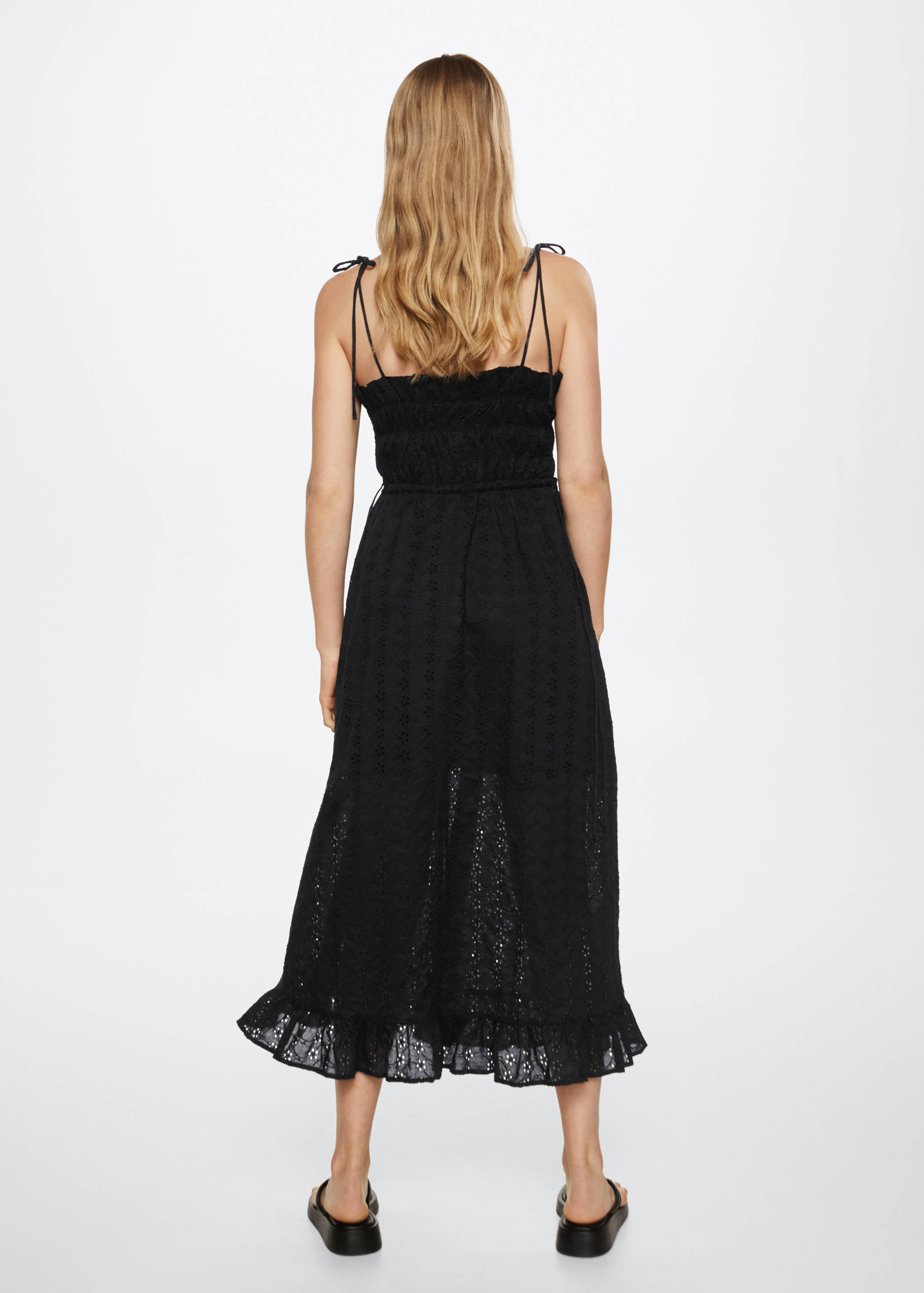 Vestido detalles calados - Reverso del artículo