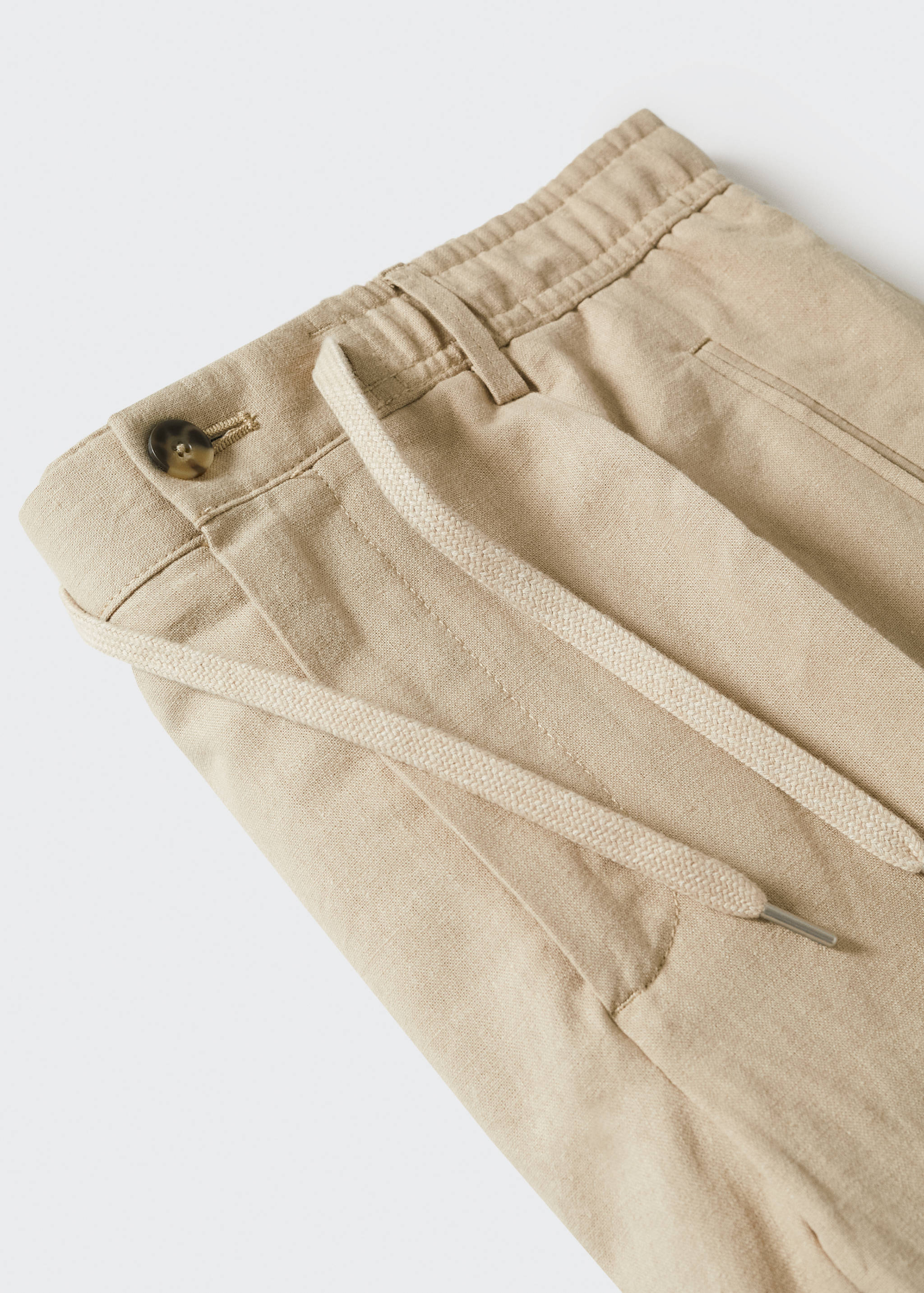 Lněné kalhoty relax fit - Detail zboží 8
