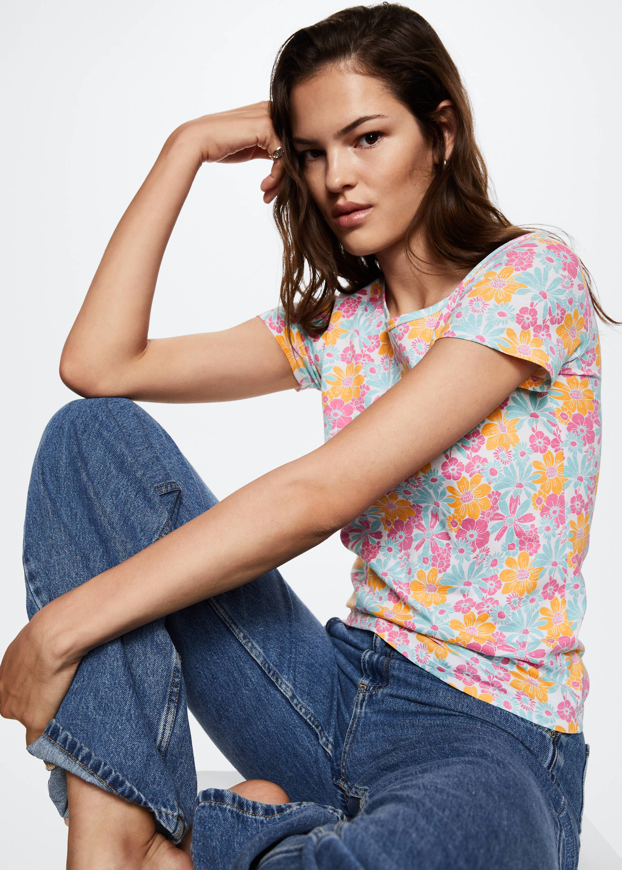 Bedrucktes Baumwoll-T-Shirt - Detail des Artikels 1