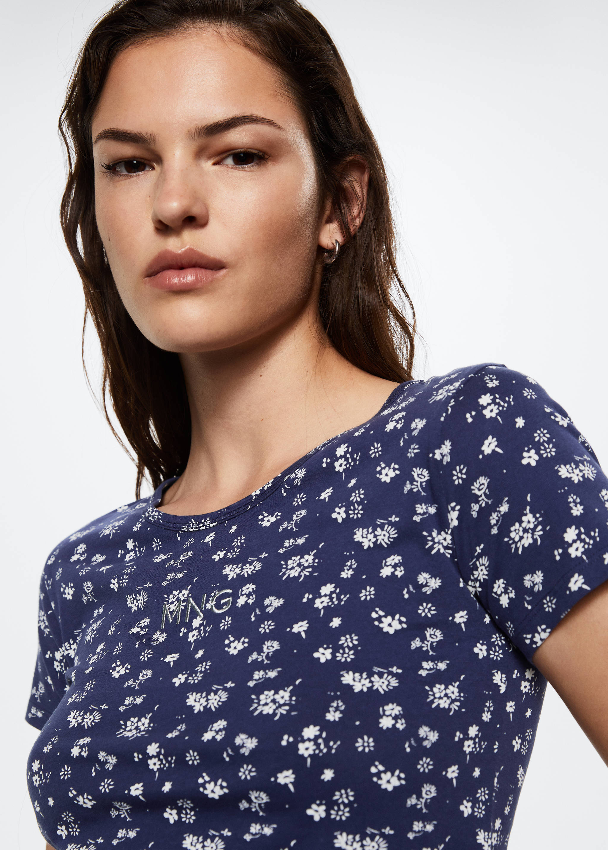 Bedrucktes Baumwoll-T-Shirt - Detail des Artikels 1