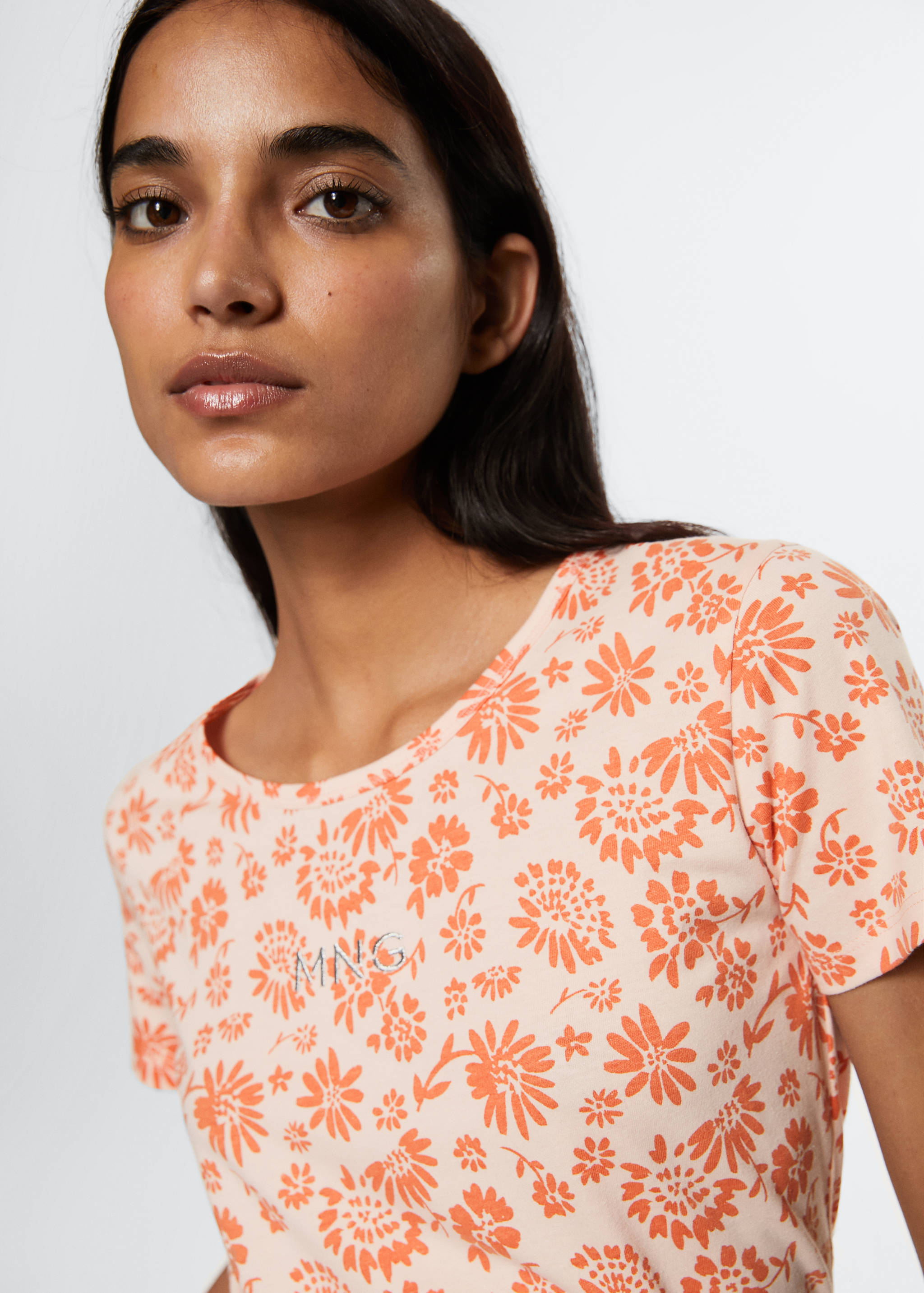 Bedrucktes Baumwoll-T-Shirt - Detail des Artikels 1