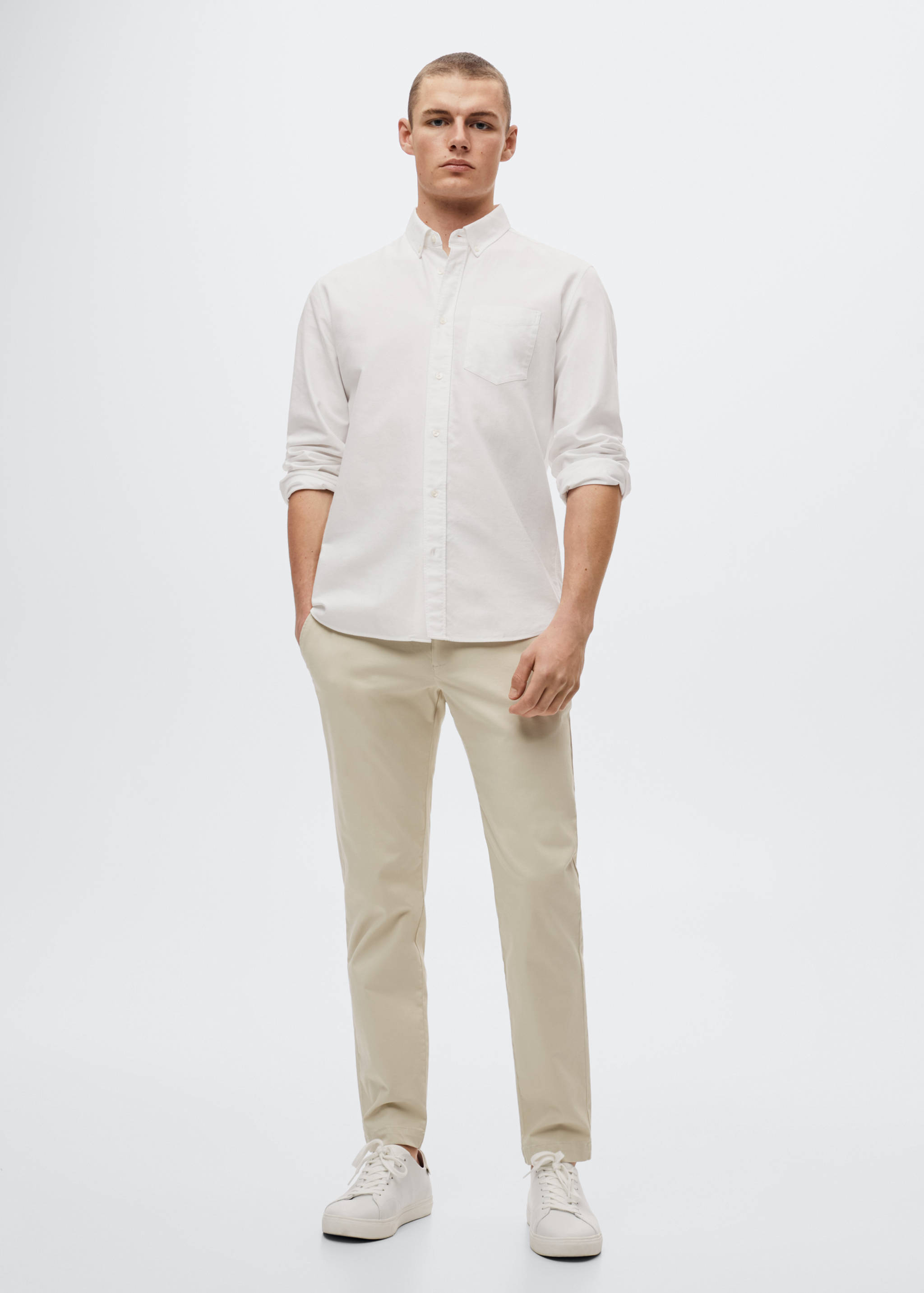 Tapered Crop-Baumwollhose - Allgemeine Ansicht