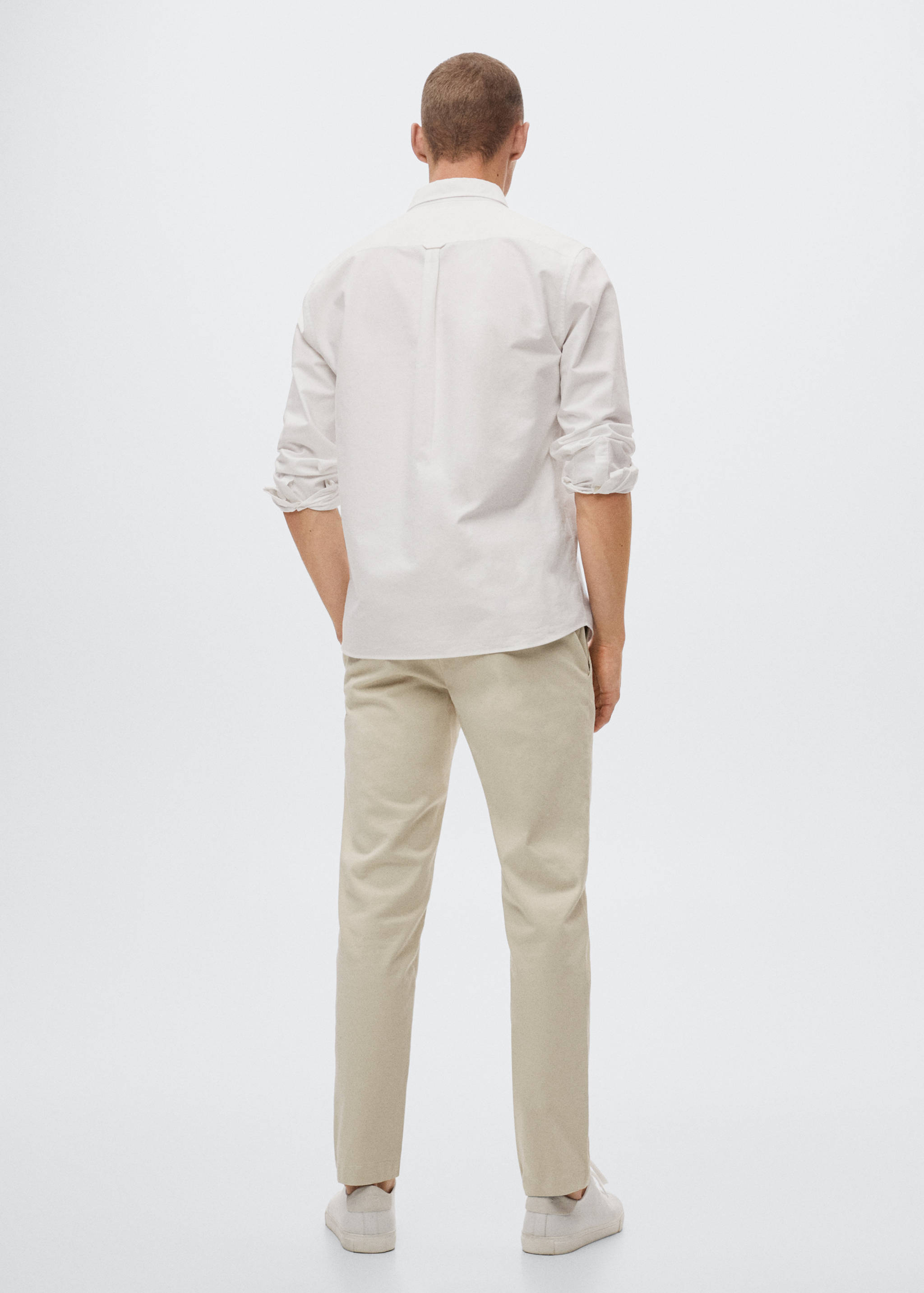 Tapered Crop-Baumwollhose - Rückseite des Artikels