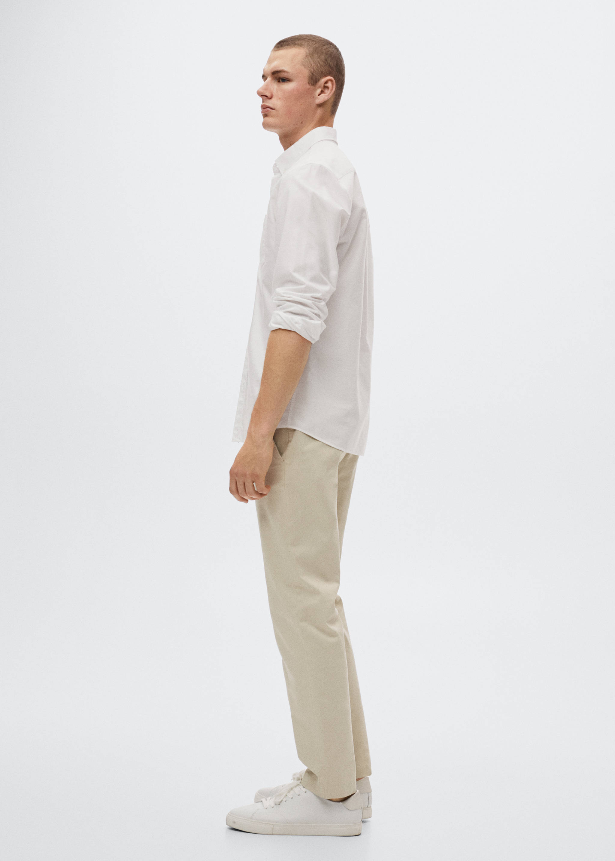 Tapered Crop-Baumwollhose - Detail des Artikels 2