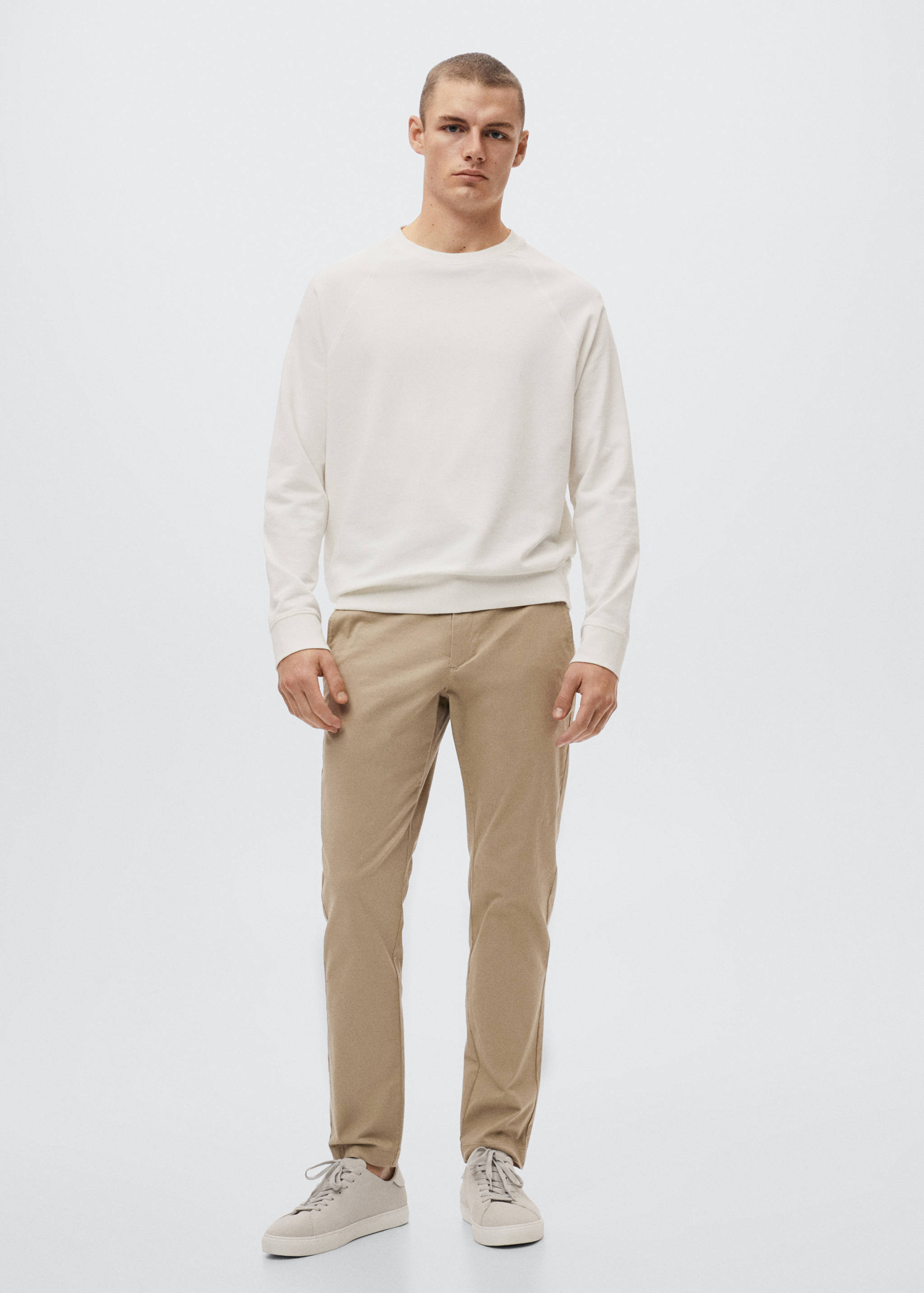 Tapered Crop-Baumwollhose - Allgemeine Ansicht