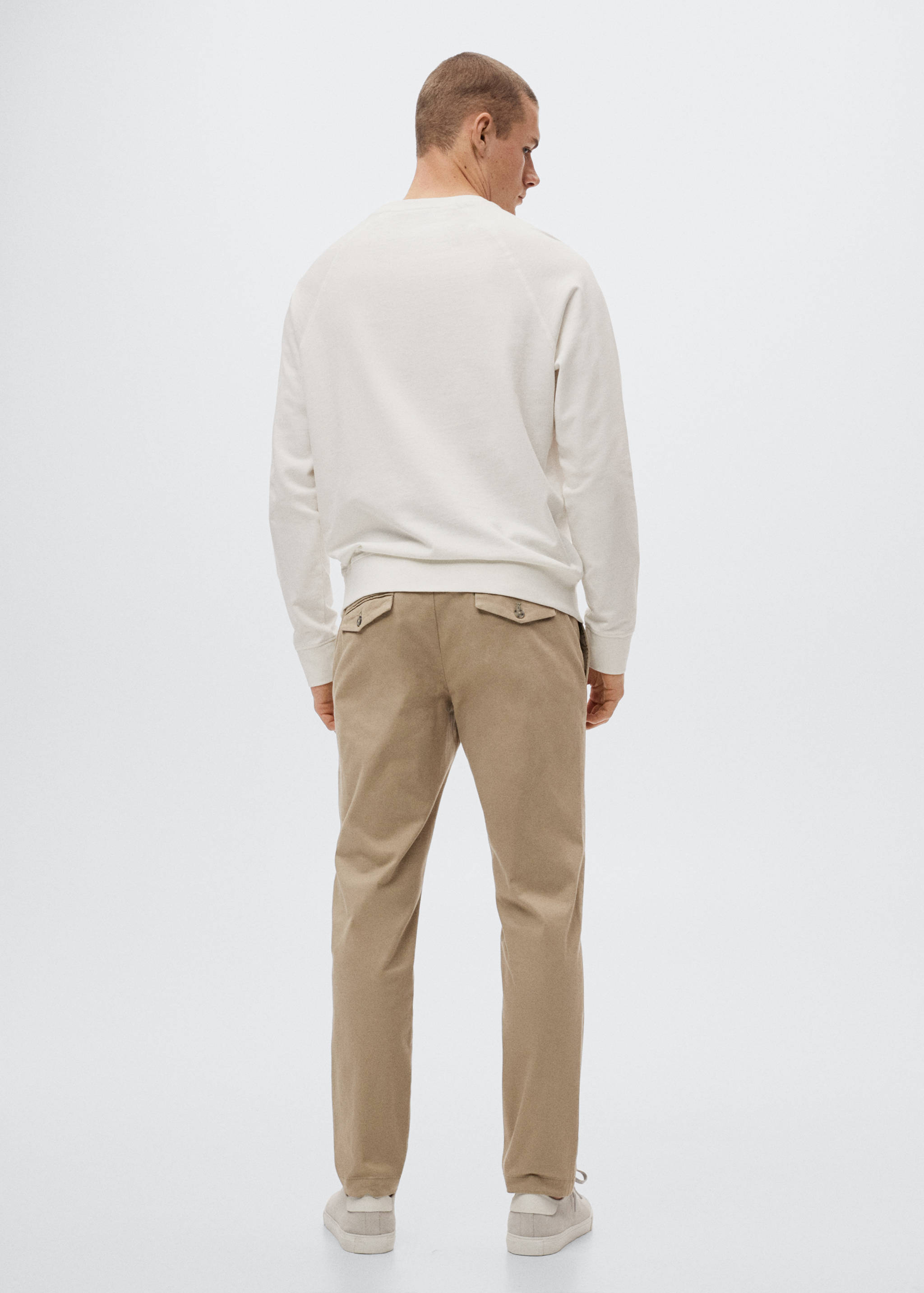 Tapered Crop-Baumwollhose - Rückseite des Artikels