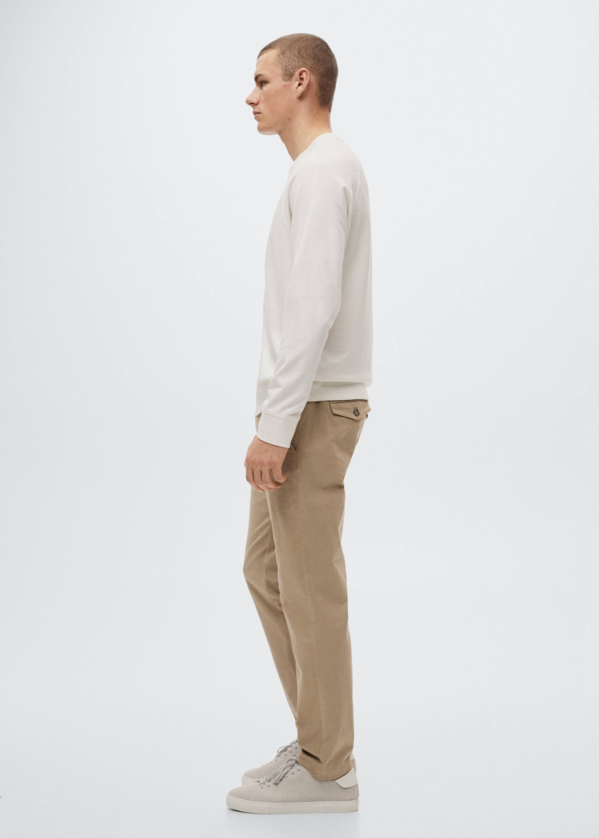 Tapered Crop-Baumwollhose - Detail des Artikels 2