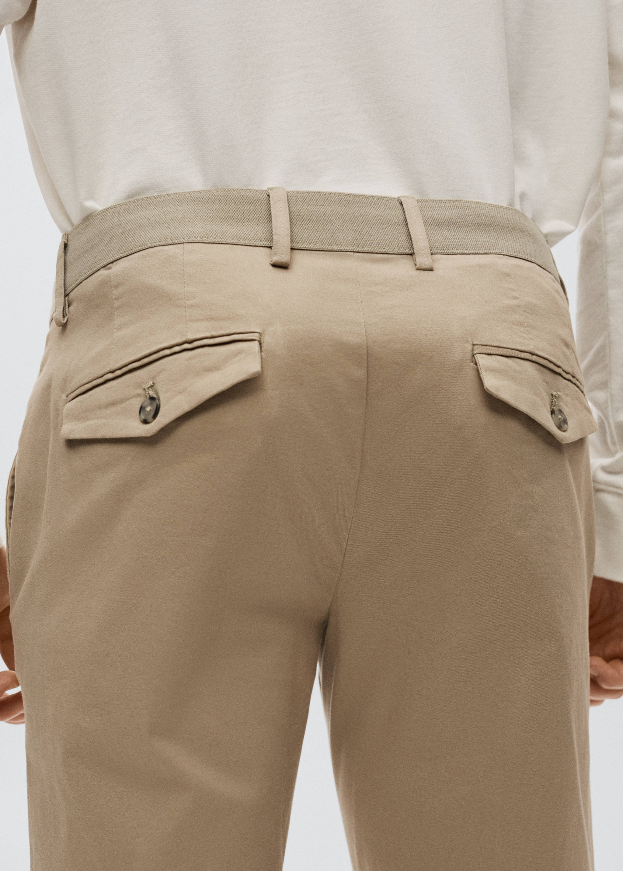 Tapered Crop-Baumwollhose - Detail des Artikels 3