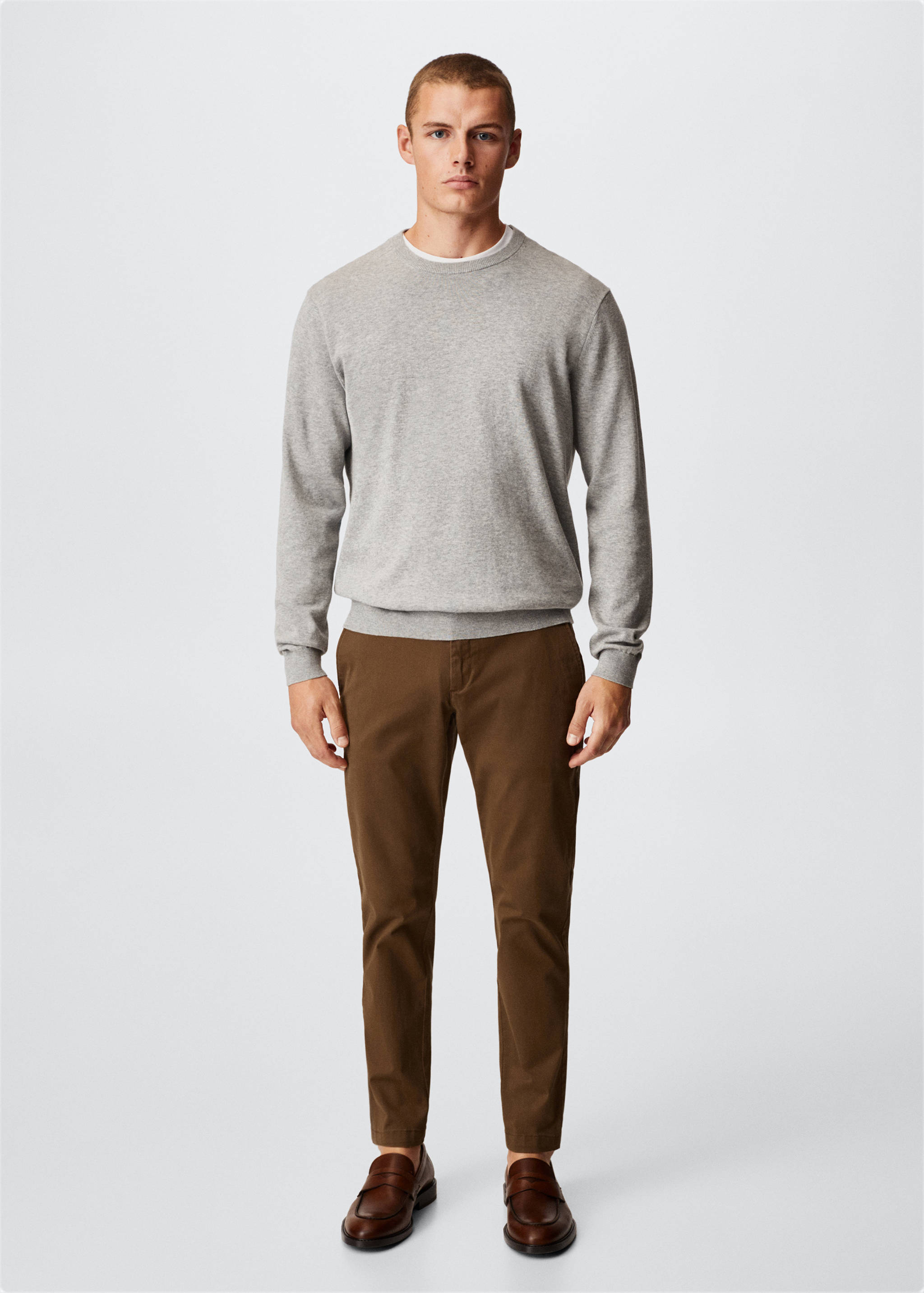 Tapered Crop-Baumwollhose - Allgemeine Ansicht