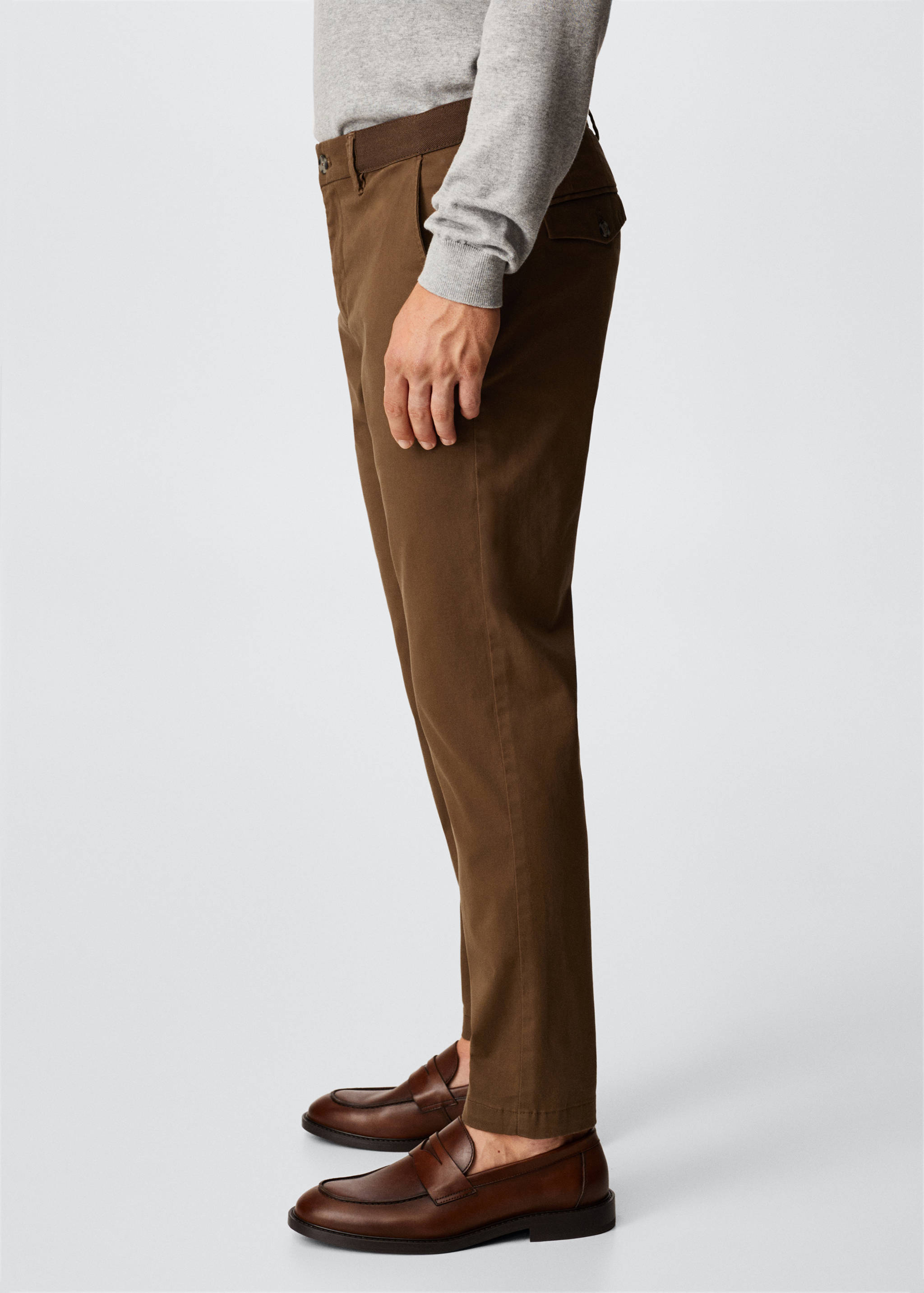 Tapered Crop-Baumwollhose - Detail des Artikels 4