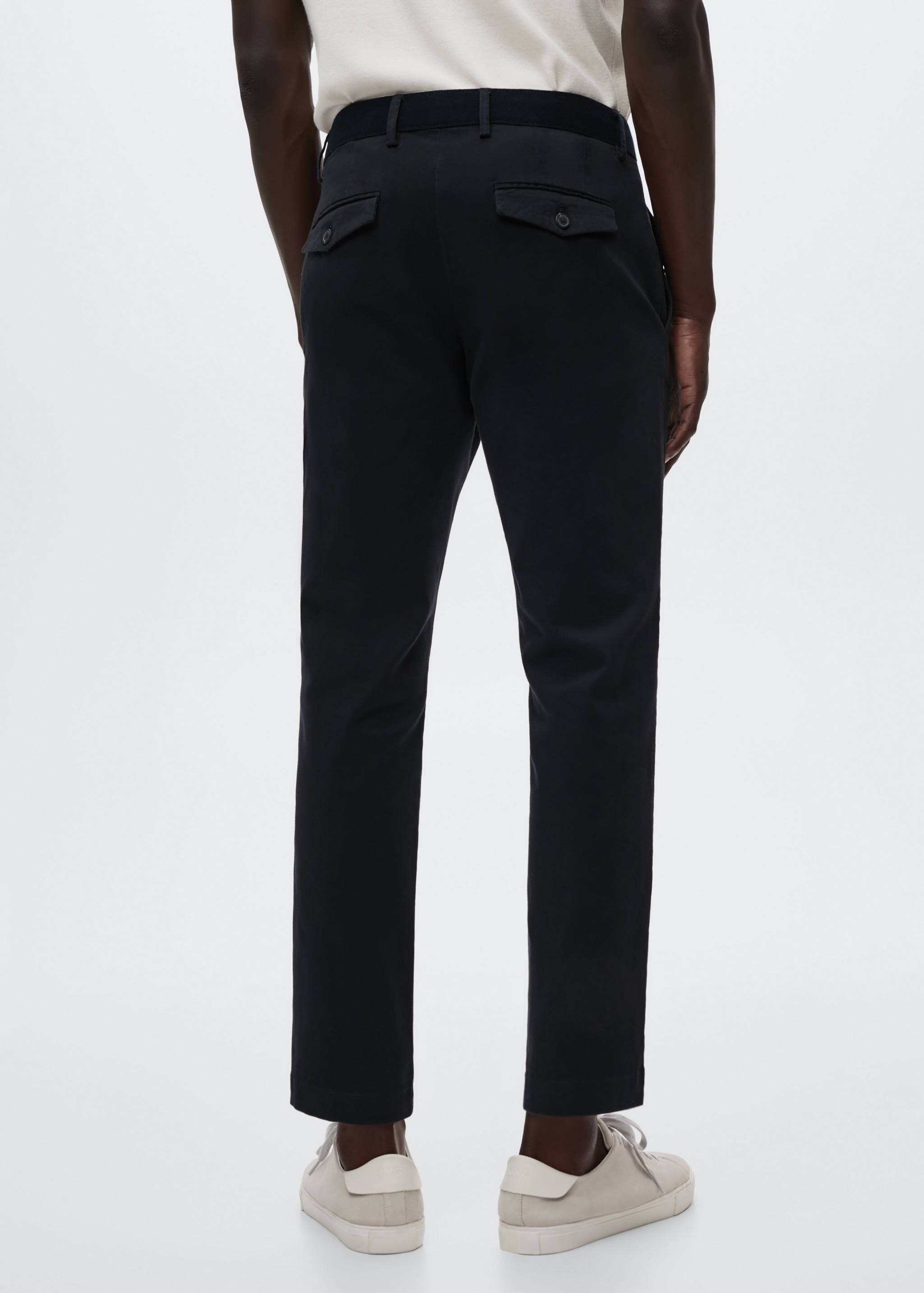 Tapered Crop-Baumwollhose - Rückseite des Artikels