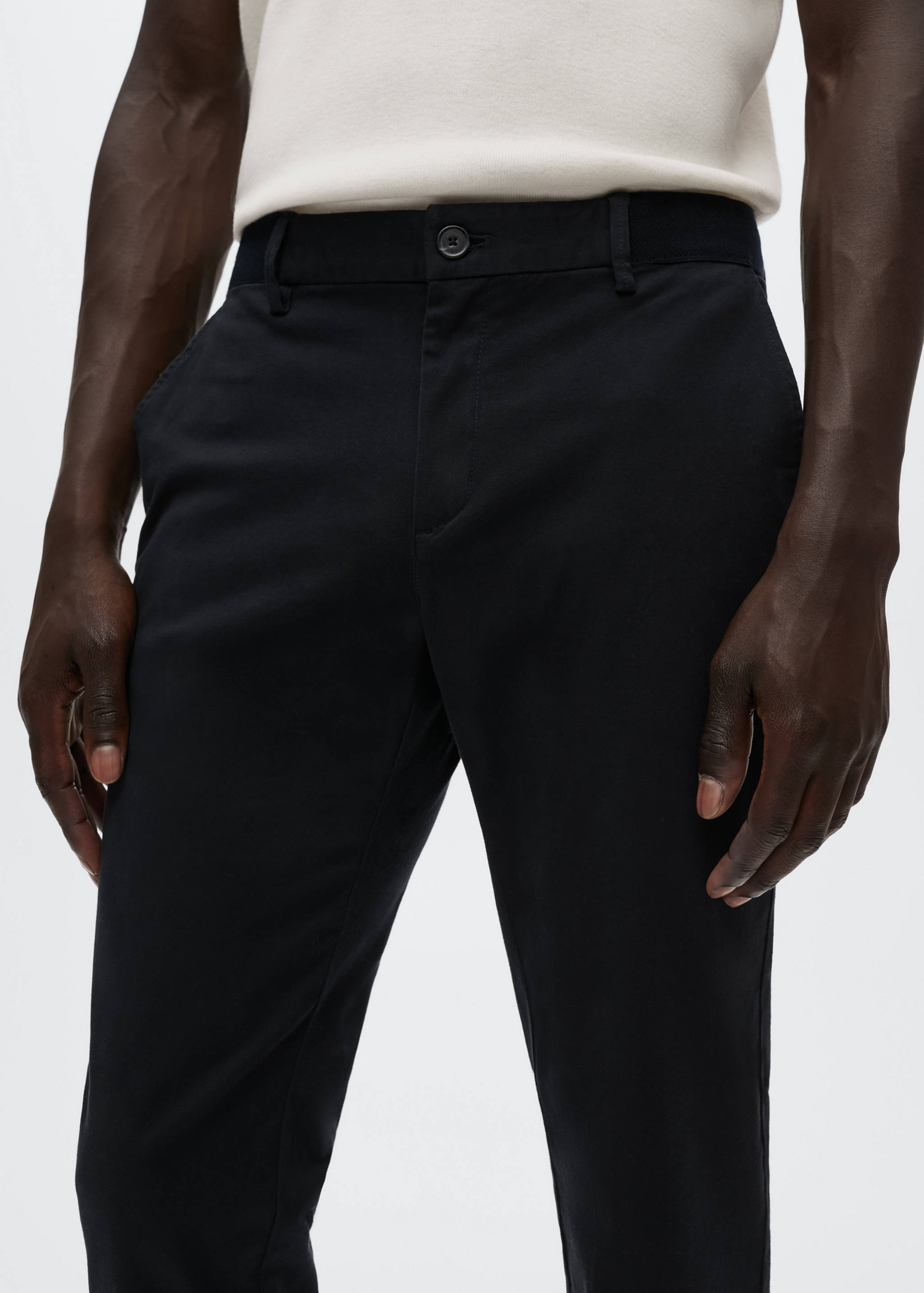 Tapered Crop-Baumwollhose - Detail des Artikels 1