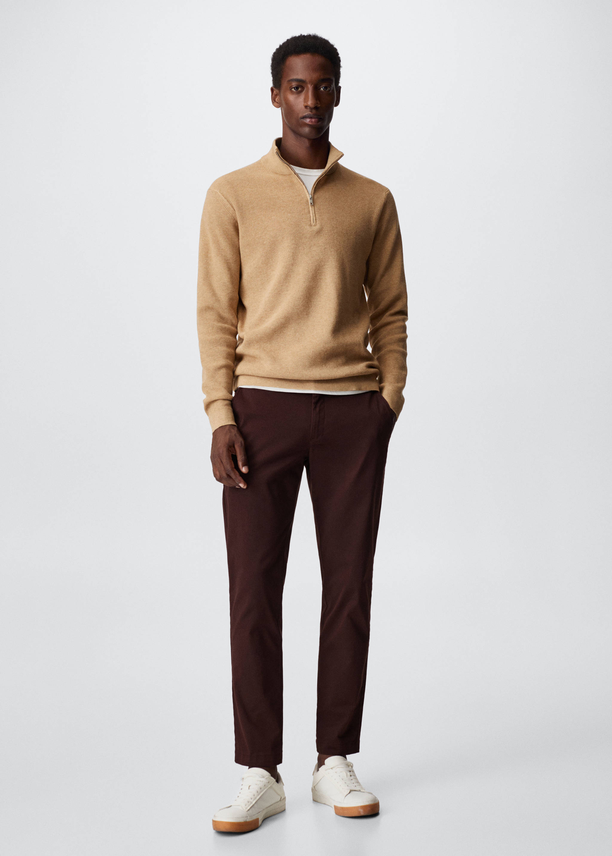 Tapered Crop-Baumwollhose - Allgemeine Ansicht