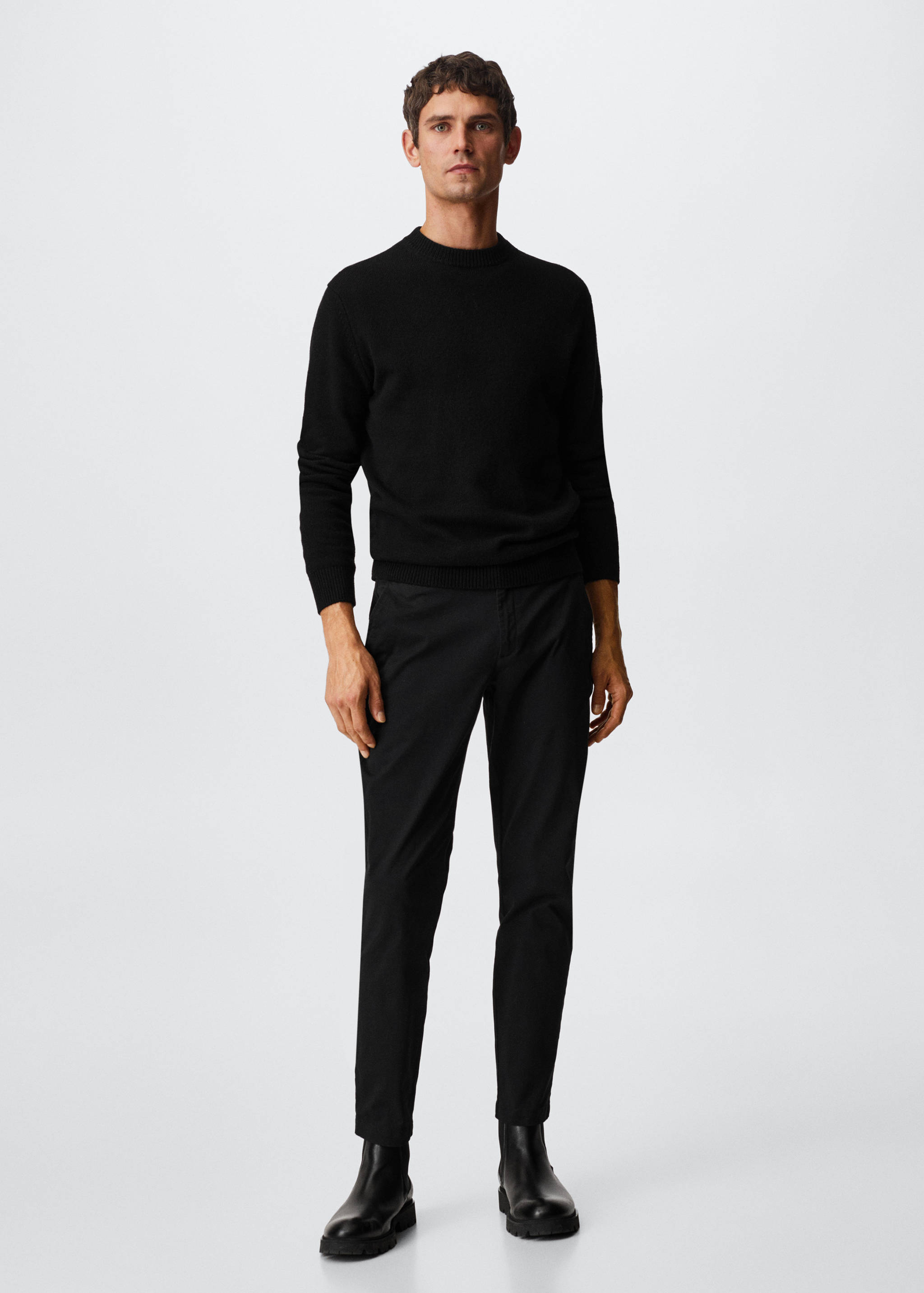 Tapered Crop-Baumwollhose - Allgemeine Ansicht