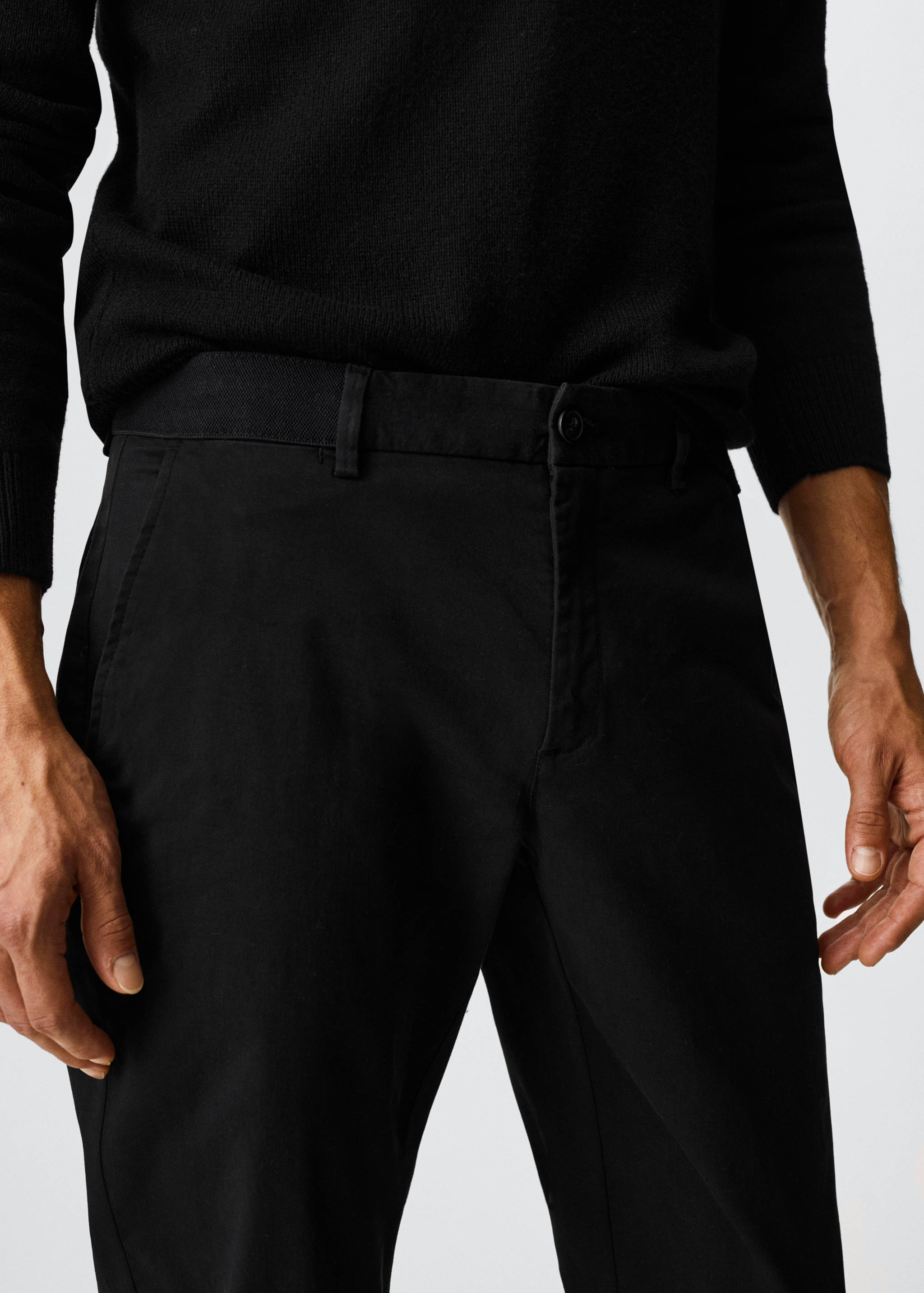 Tapered Crop-Baumwollhose - Detail des Artikels 6