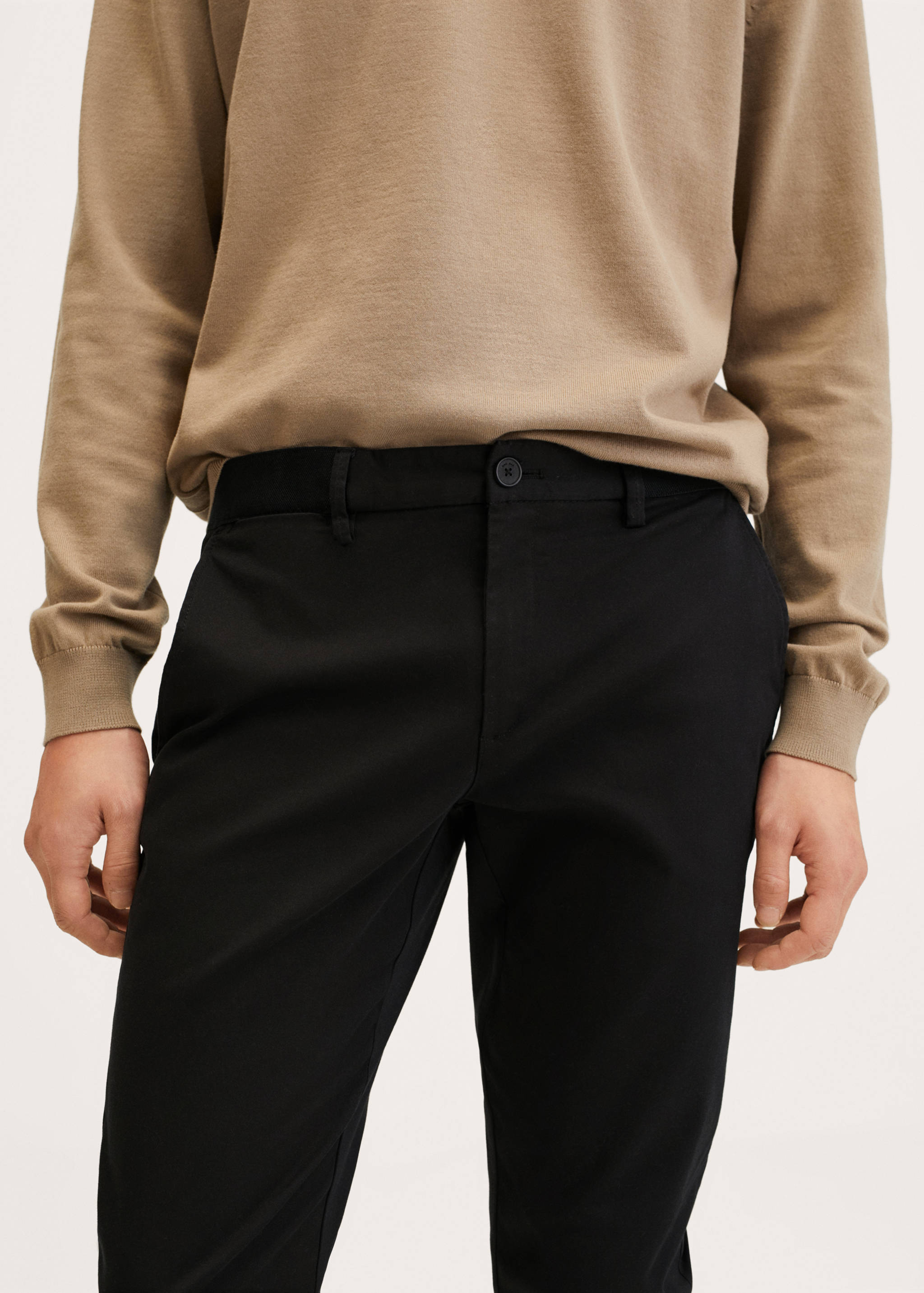 Tapered Crop-Baumwollhose - Detail des Artikels 3