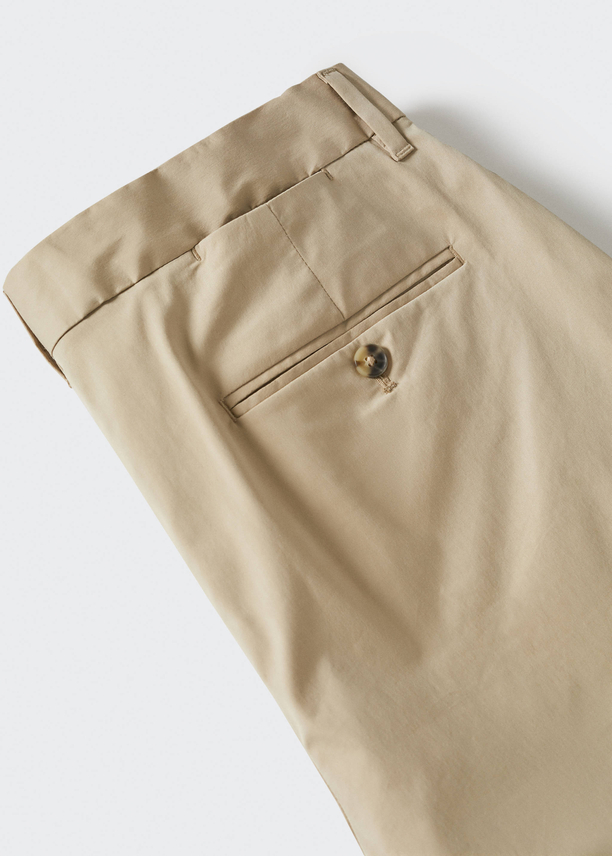 Slim-fit chino cotton bermuda shorts - Details of the article 8