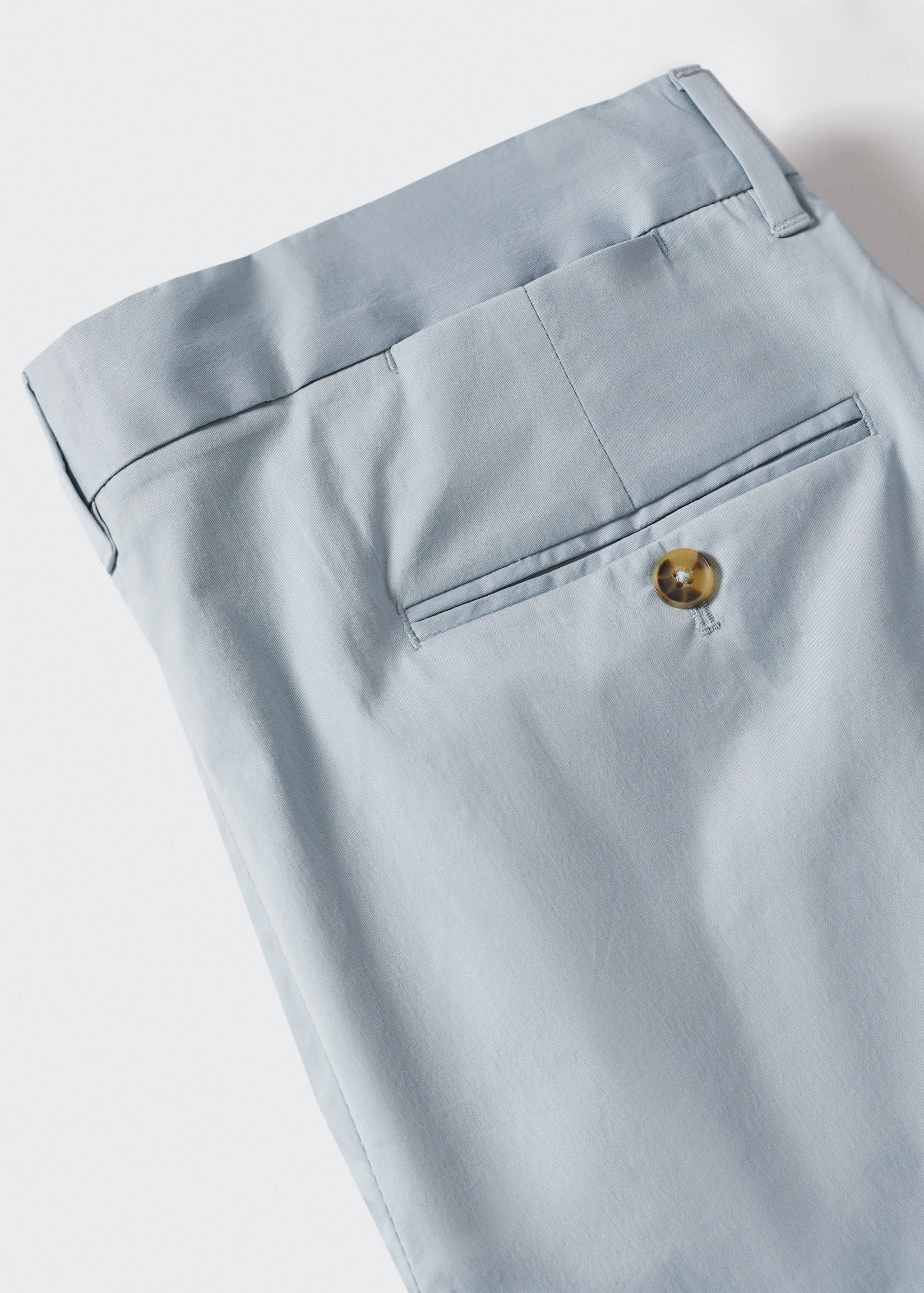 Slim-fit chino cotton bermuda shorts - Details of the article 8