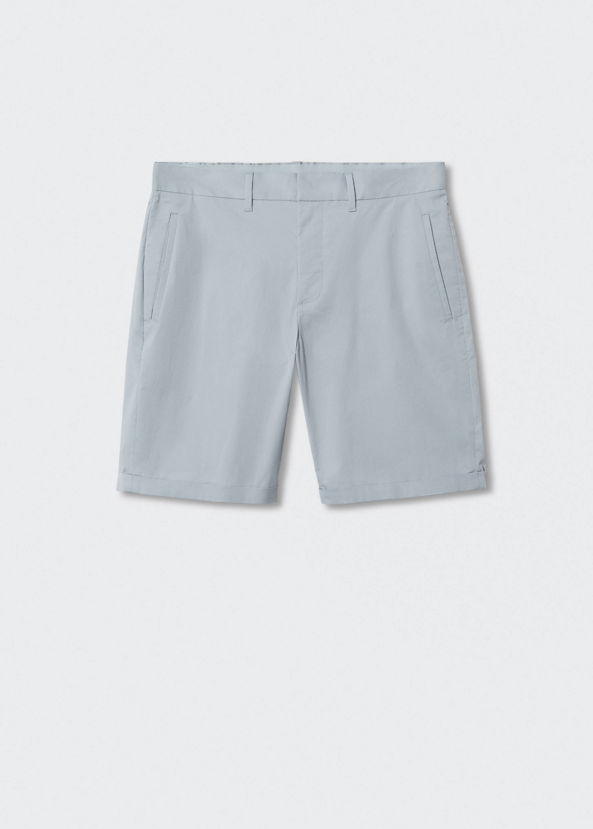 Slim-fit chino cotton bermuda shorts - Article without model