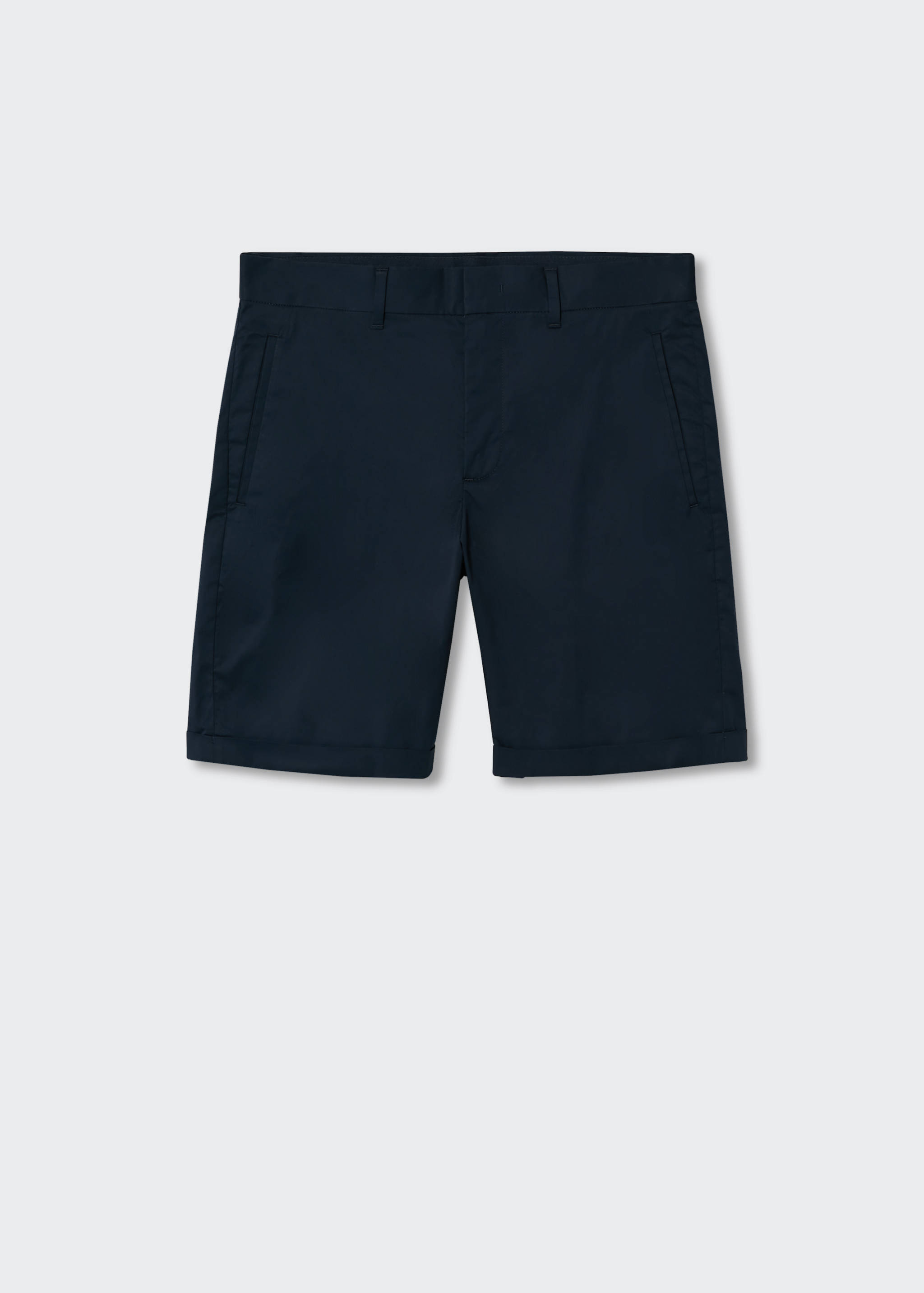 Slim-fit chino cotton bermuda shorts - Article without model