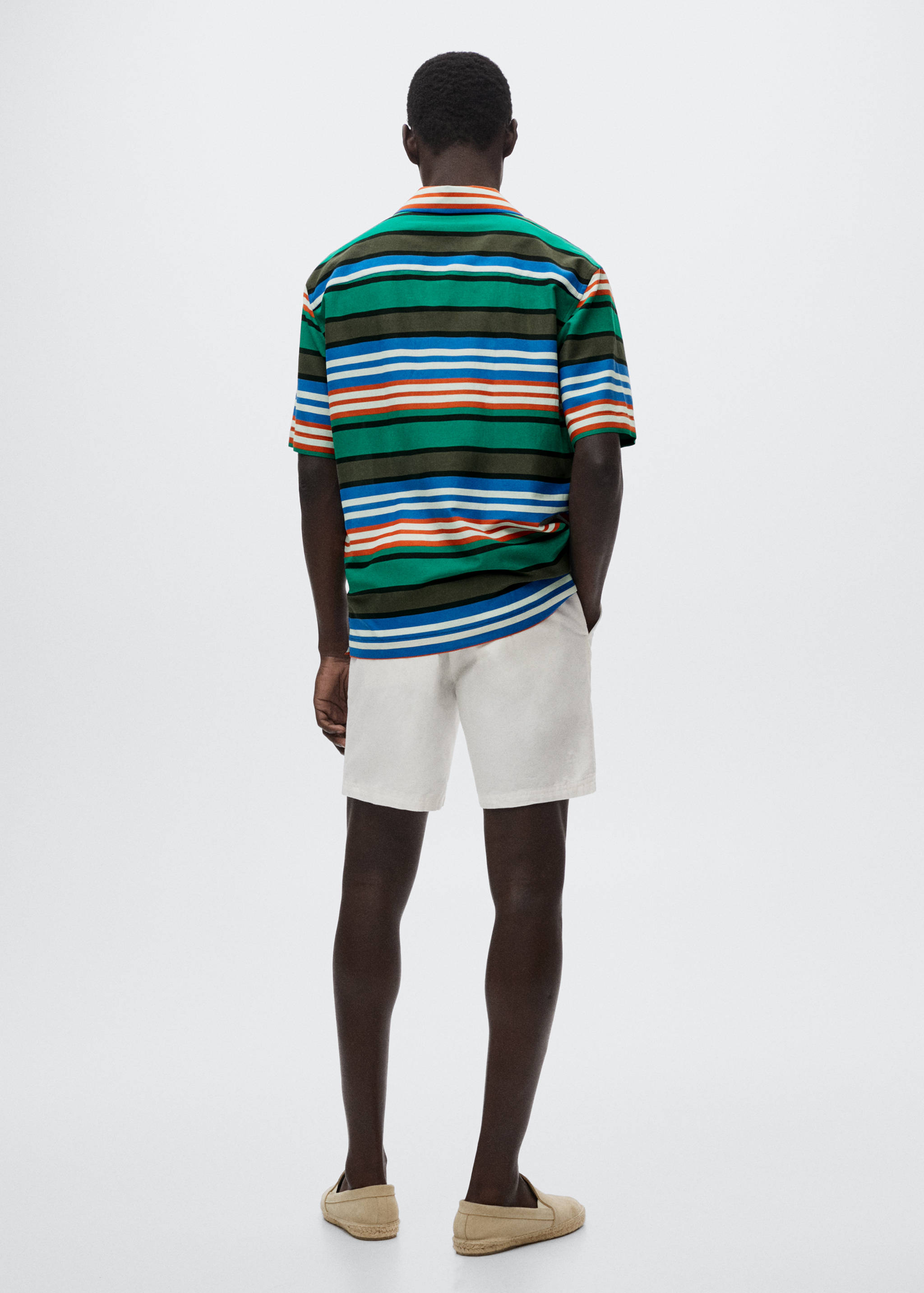 Splývavá pruhovaná košile - Zadní strana zboží