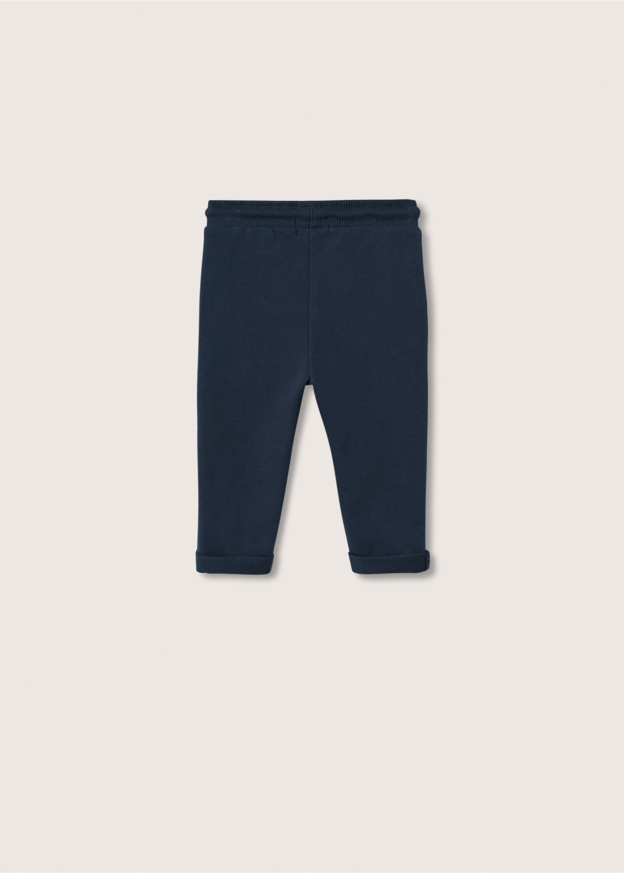 Cotton jogger-style trousers - Reverse of the article