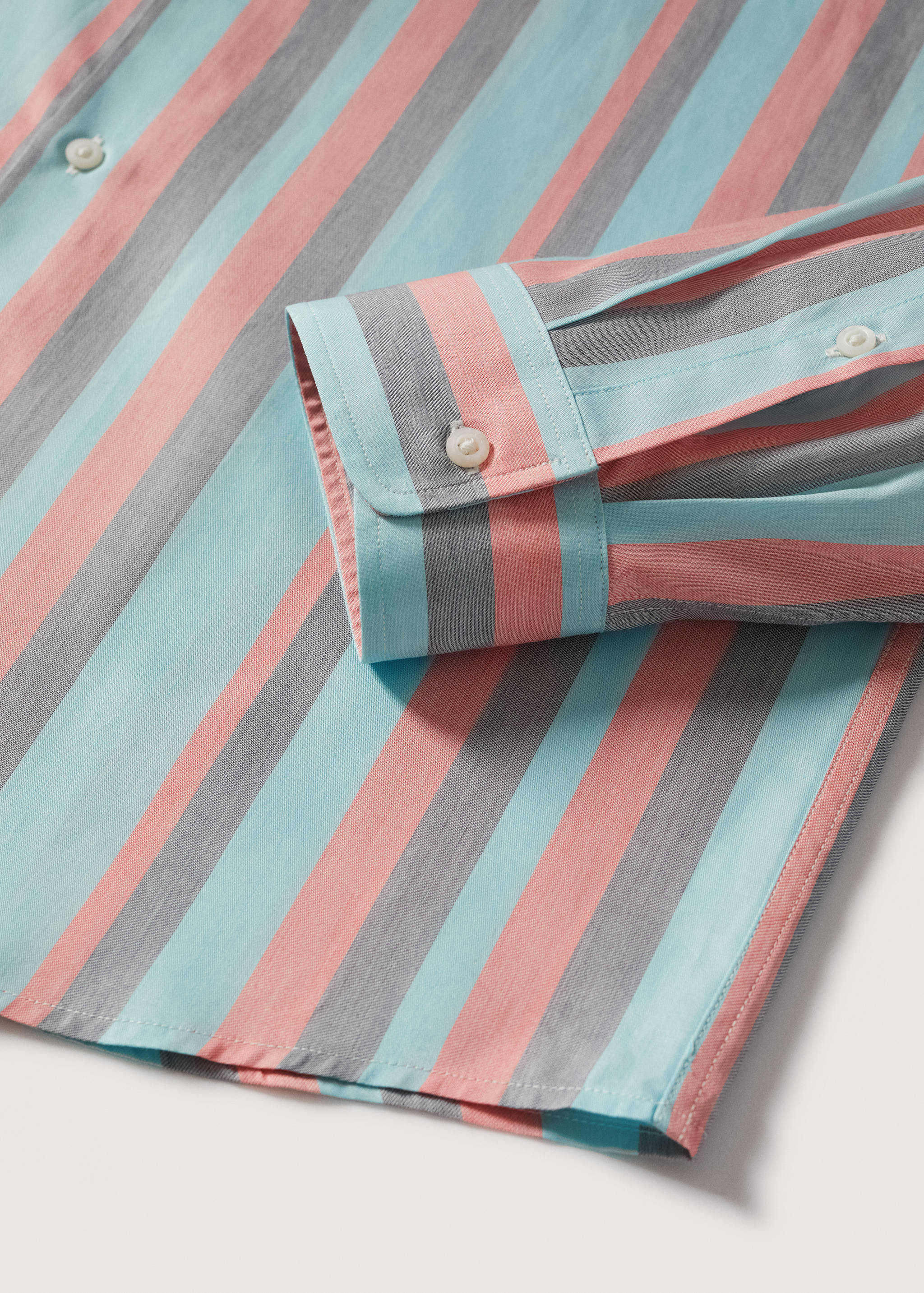 Chemise regular-fit coton rayures - Détail de l'article 8