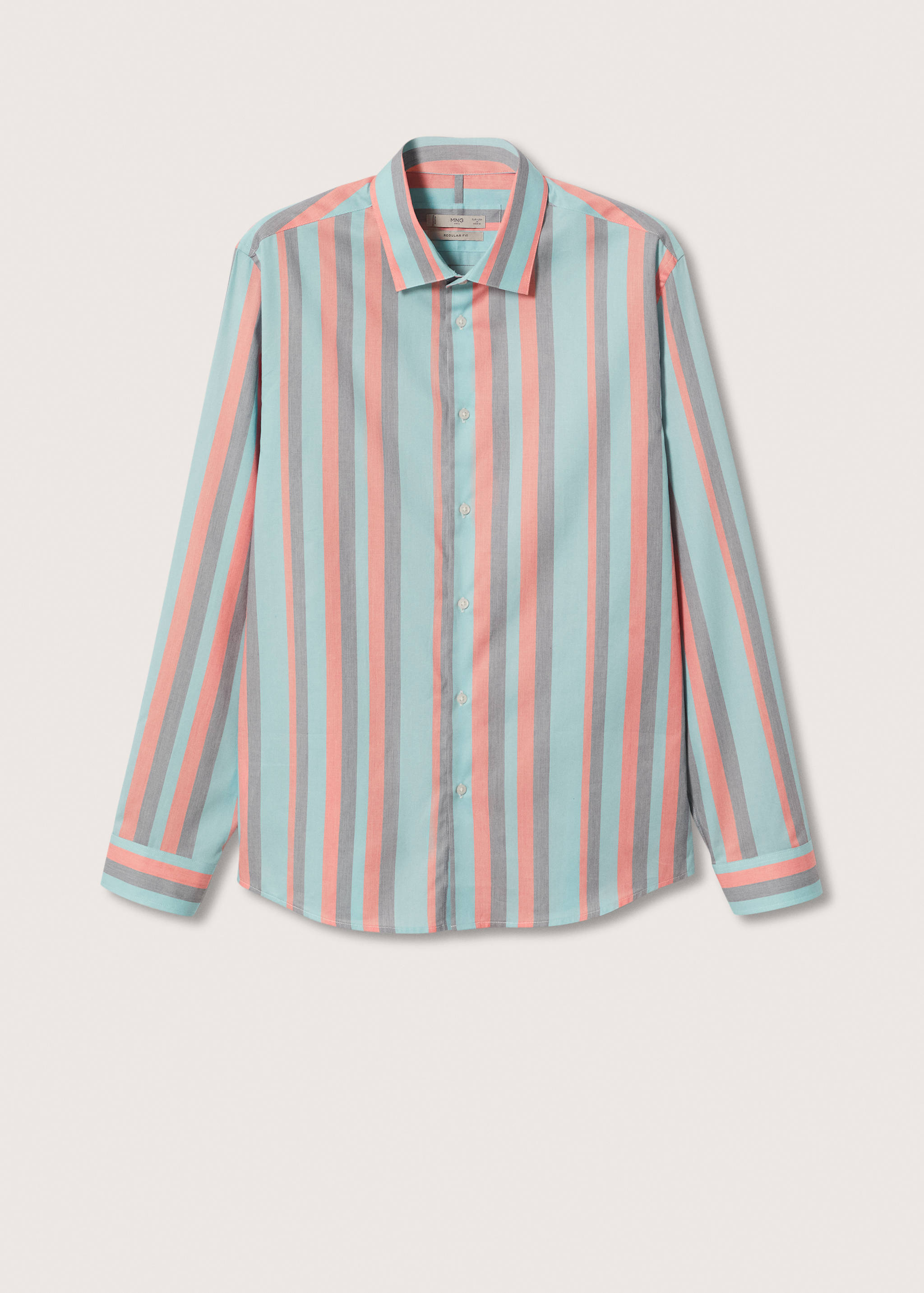 Chemise regular-fit coton rayures - Article sans modèle