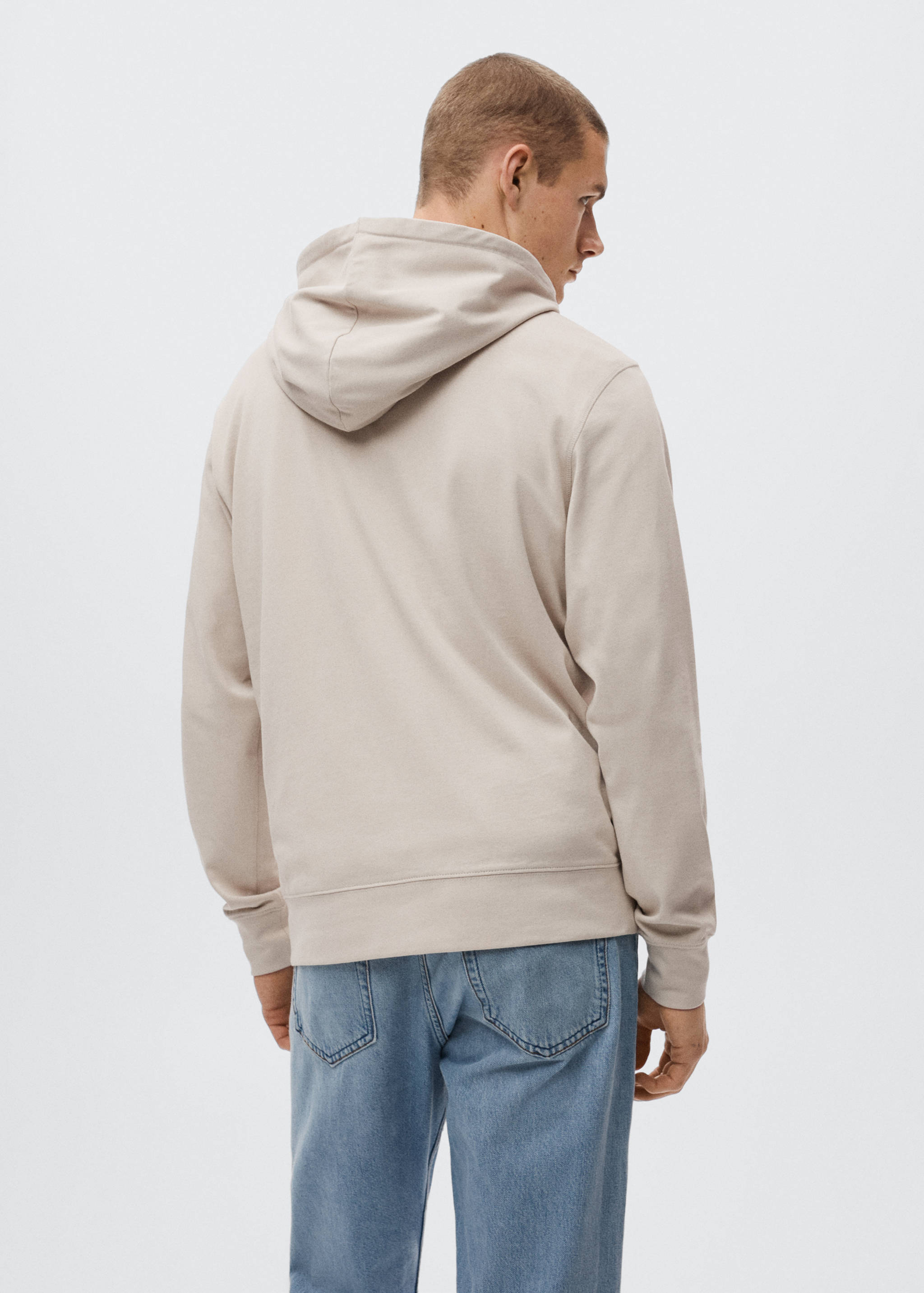 Cotton-blend message sweatshirt - Reverse of the article