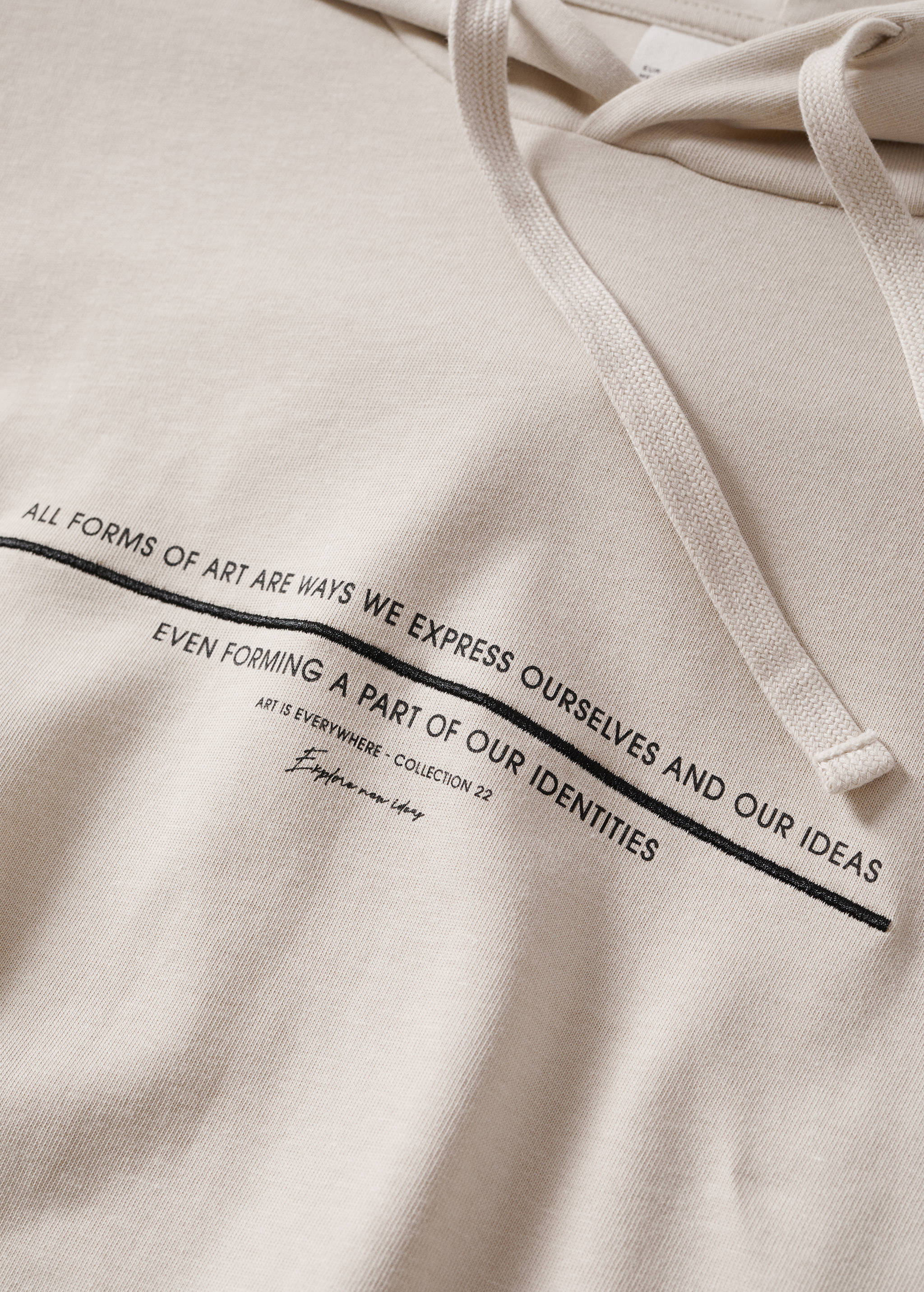 Cotton-blend message sweatshirt - Details of the article 7