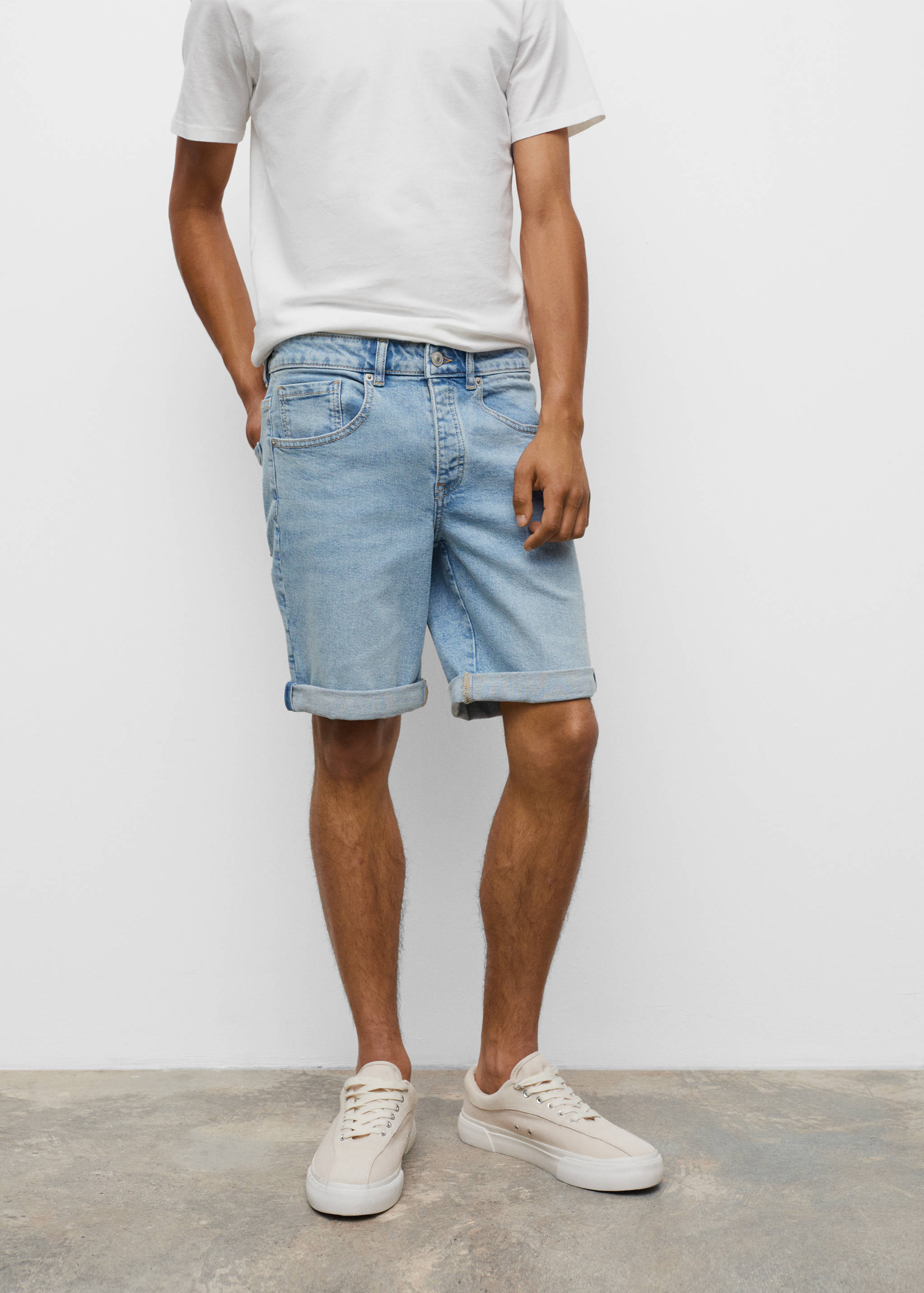 Bermudes denim cotó - Detall de l'article 1