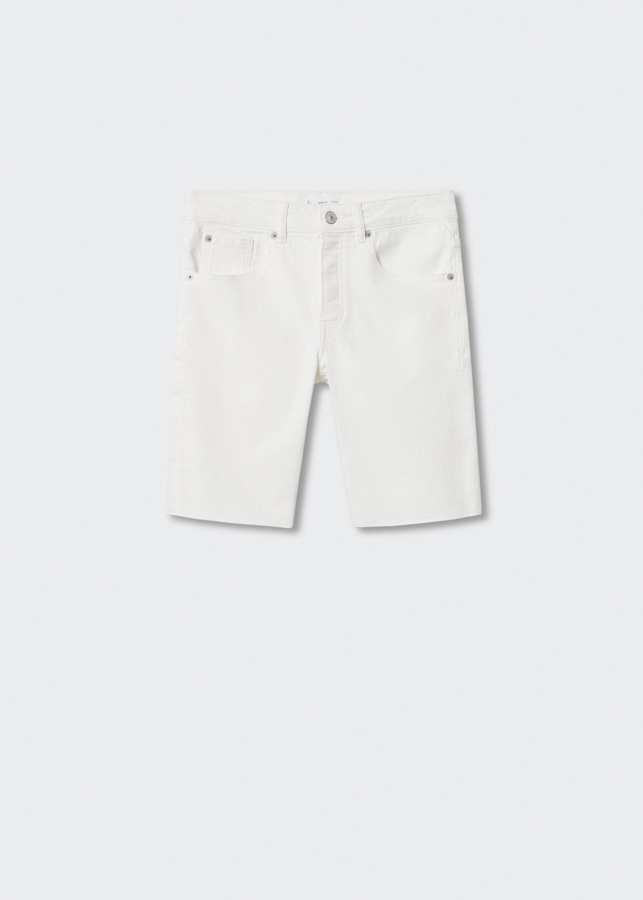 Frayed hem denim shorts - Article without model