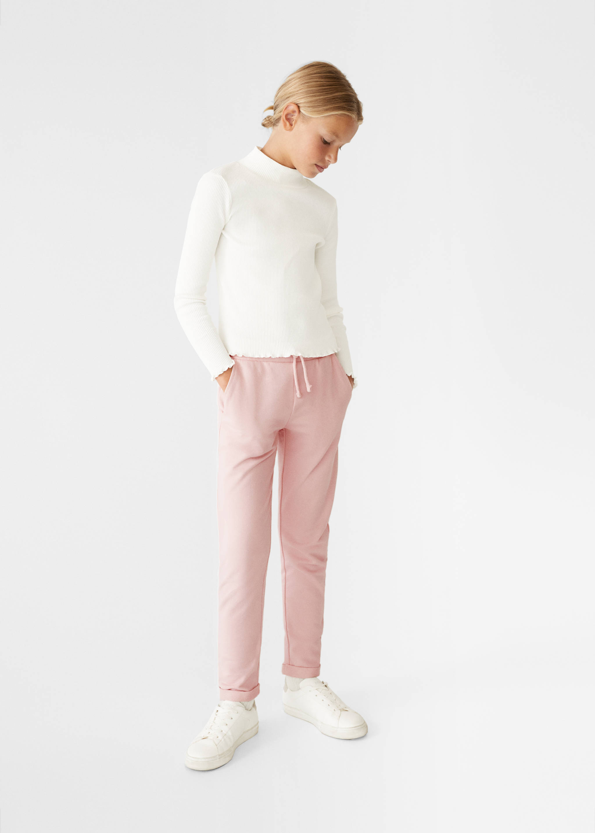Cotton jogger-style trousers - General plane