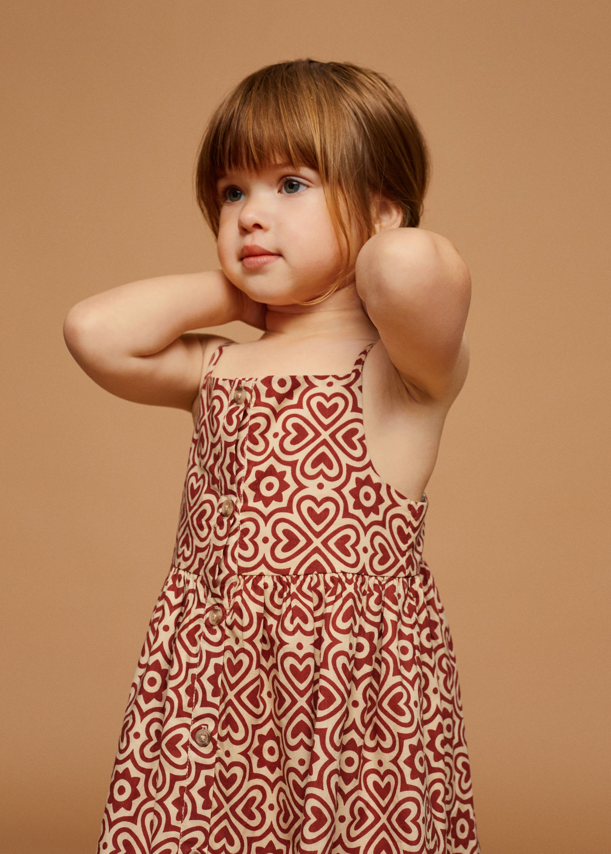 Robe coton imprimée - Plan moyen