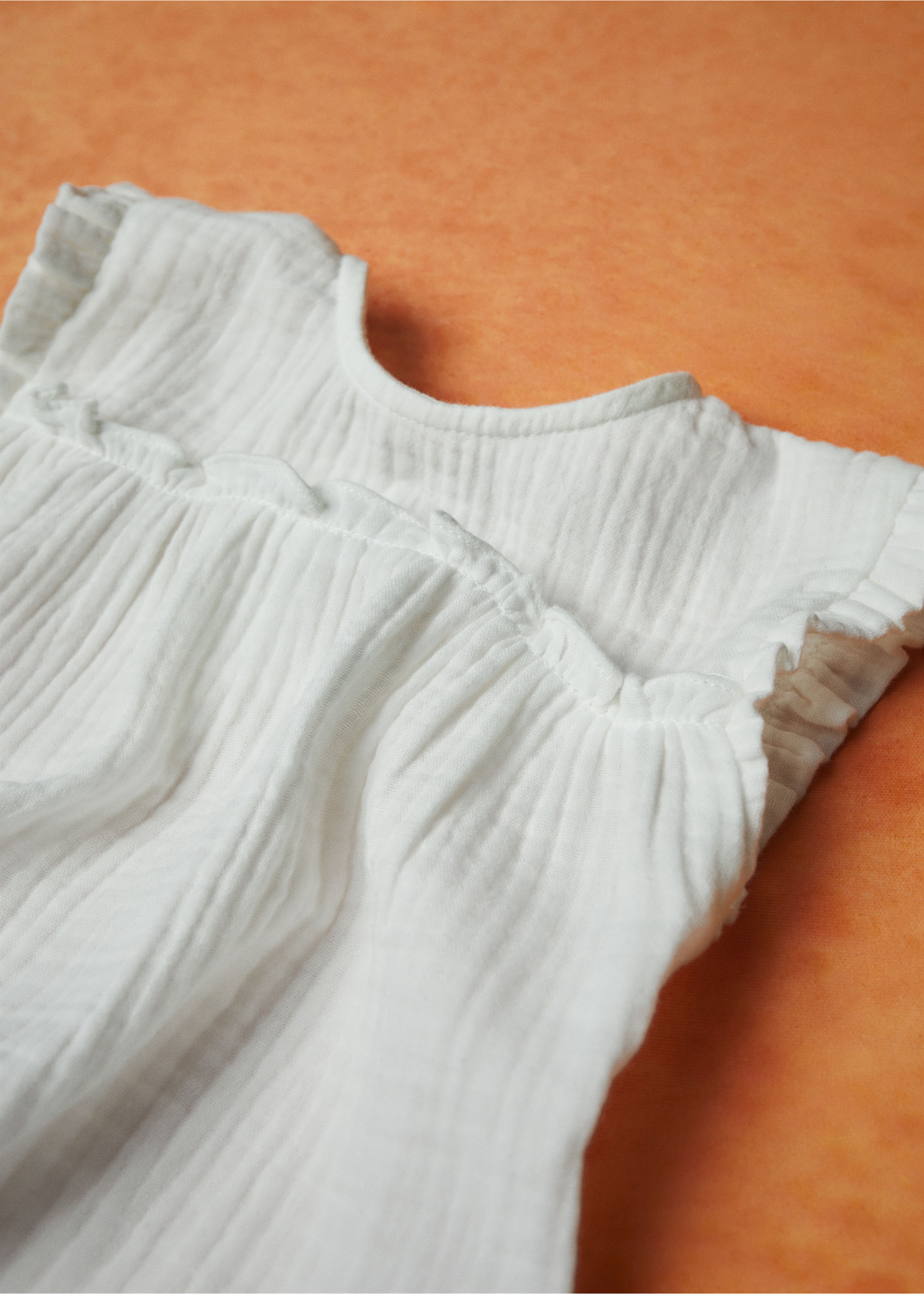 Ruffled cotton blouse - Details of the article 7