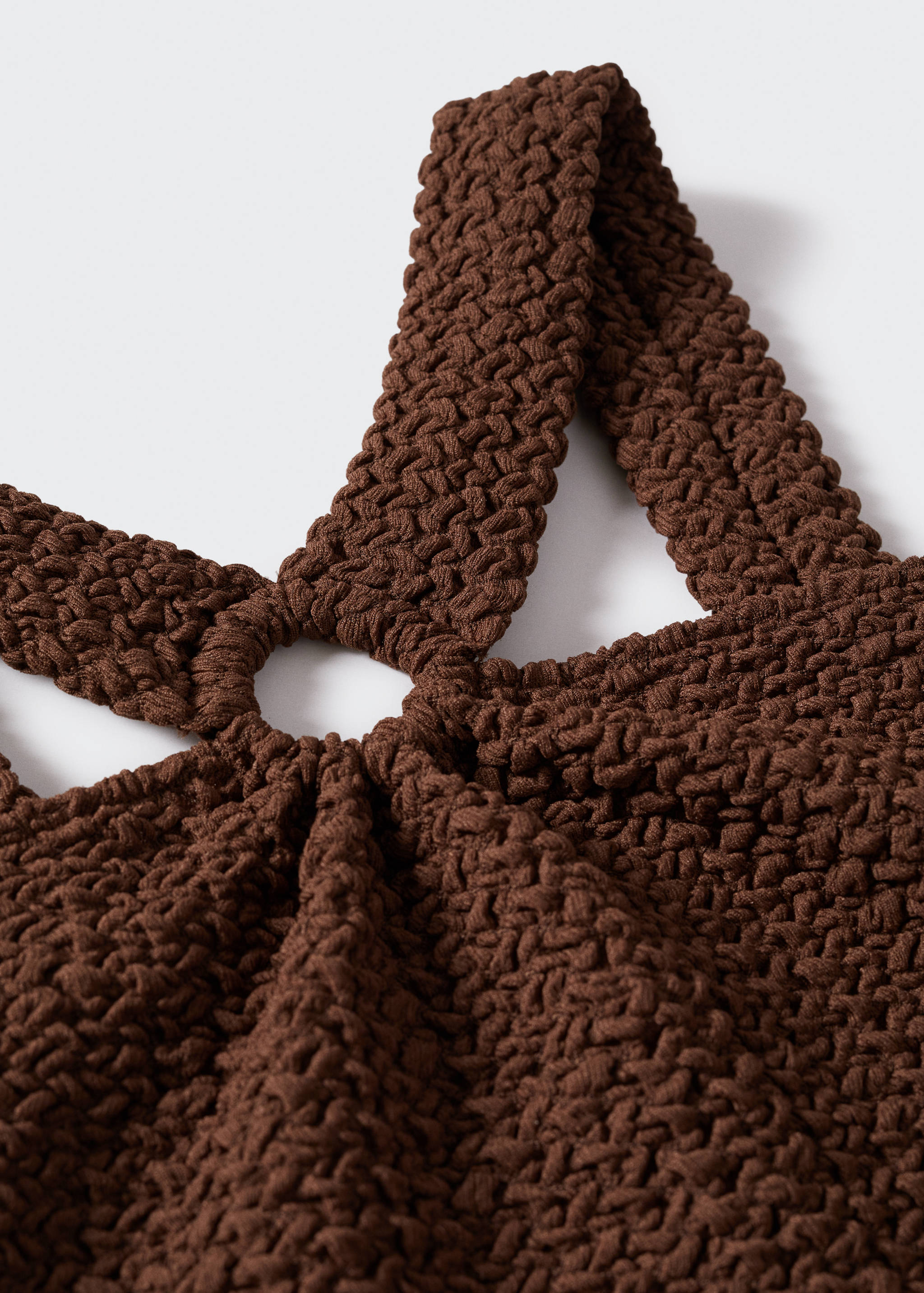 Textured crop top - Details of the article 8