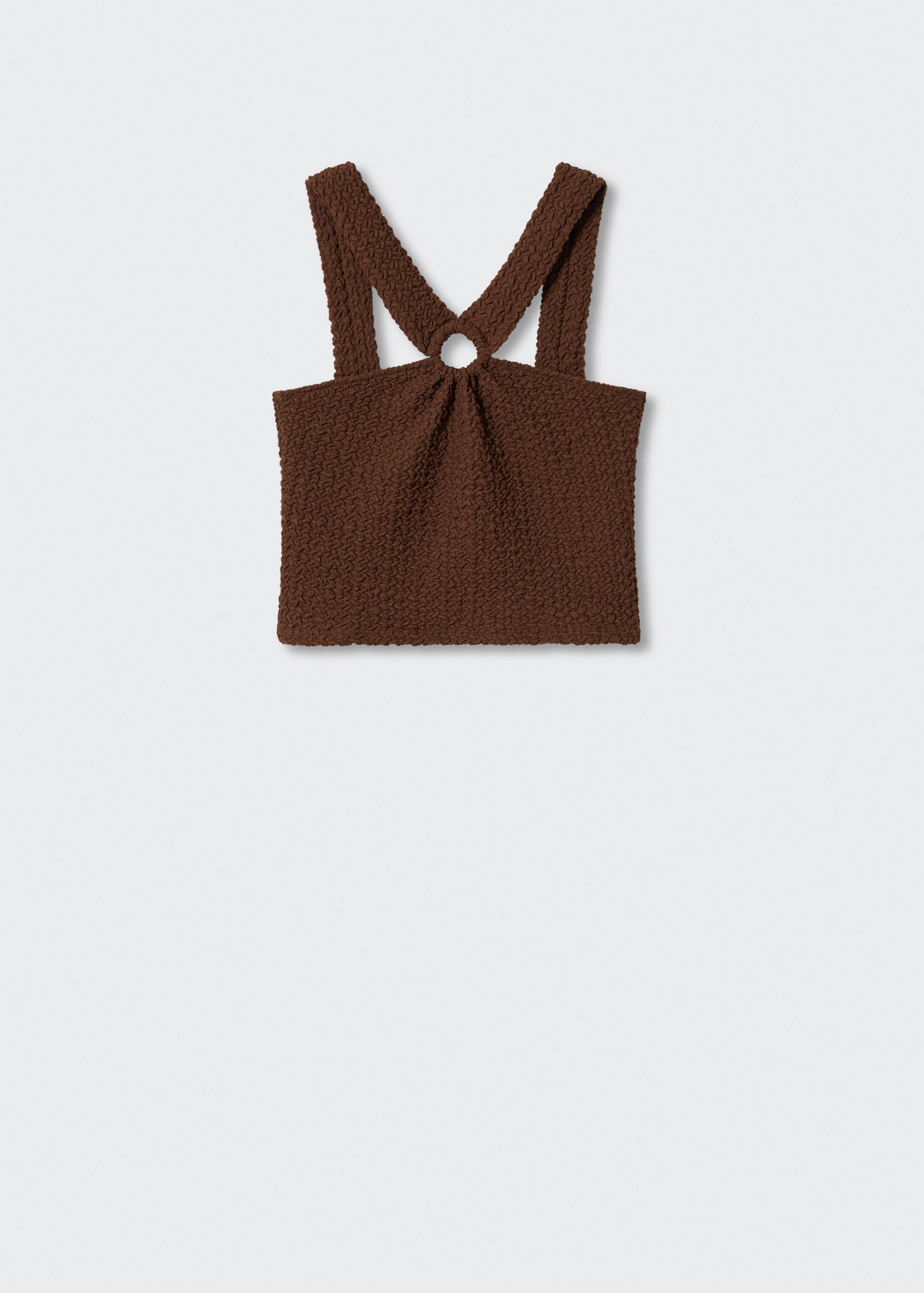 Textured crop top - Article without model
