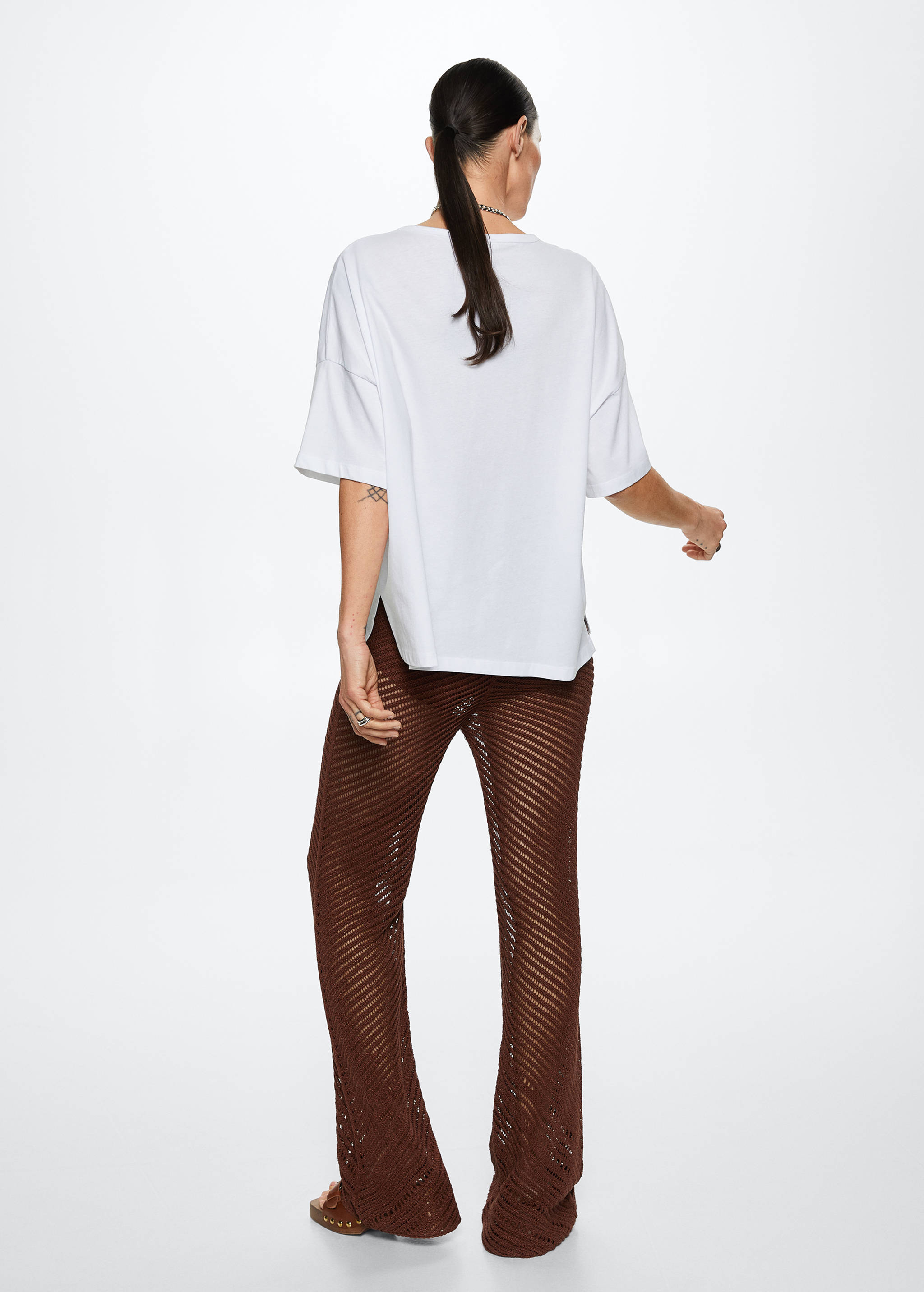 T-shirt oversize coton - Verso de l’article